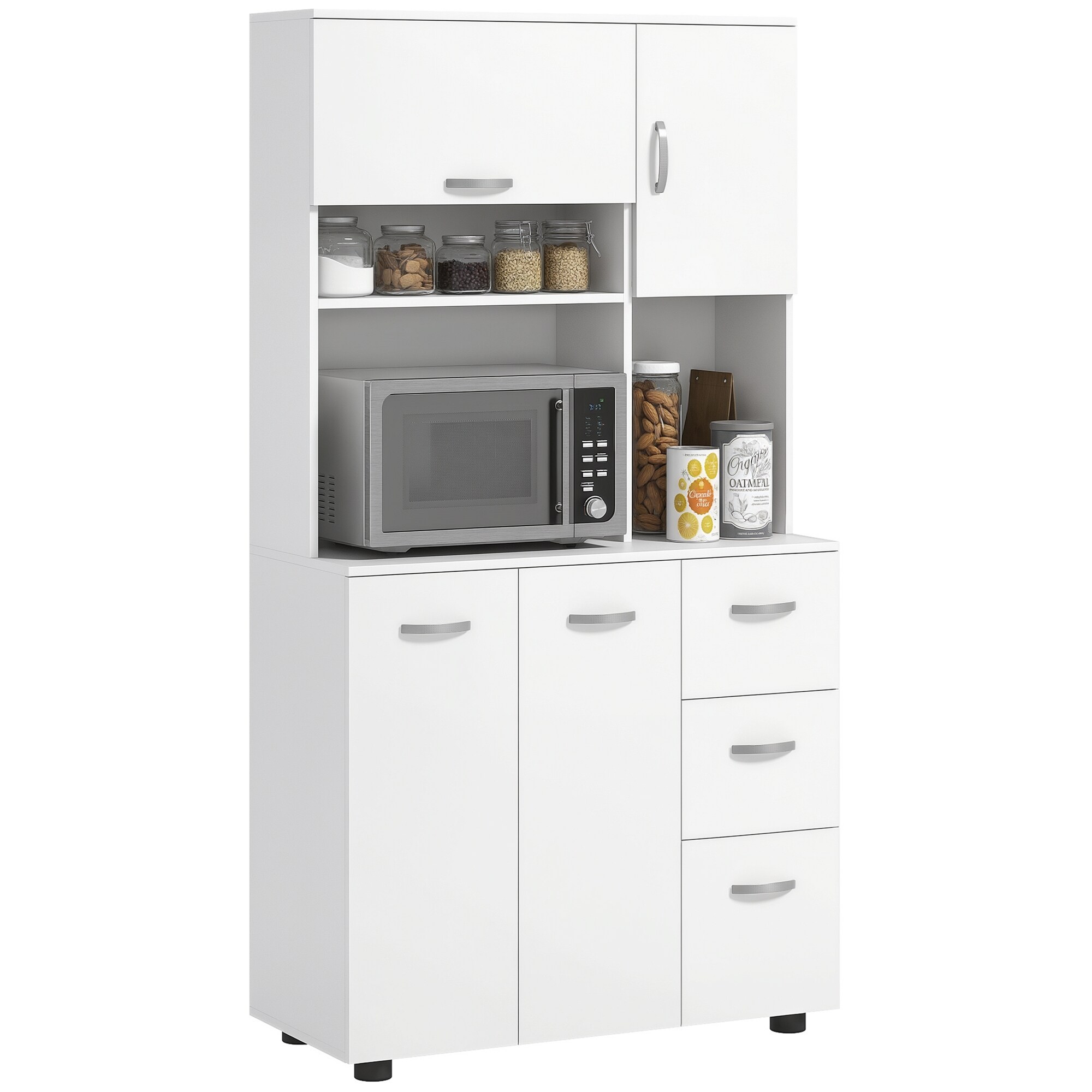 HOMCOM K&uuml;chenschrank MDF, Spanplatte - Bild 1