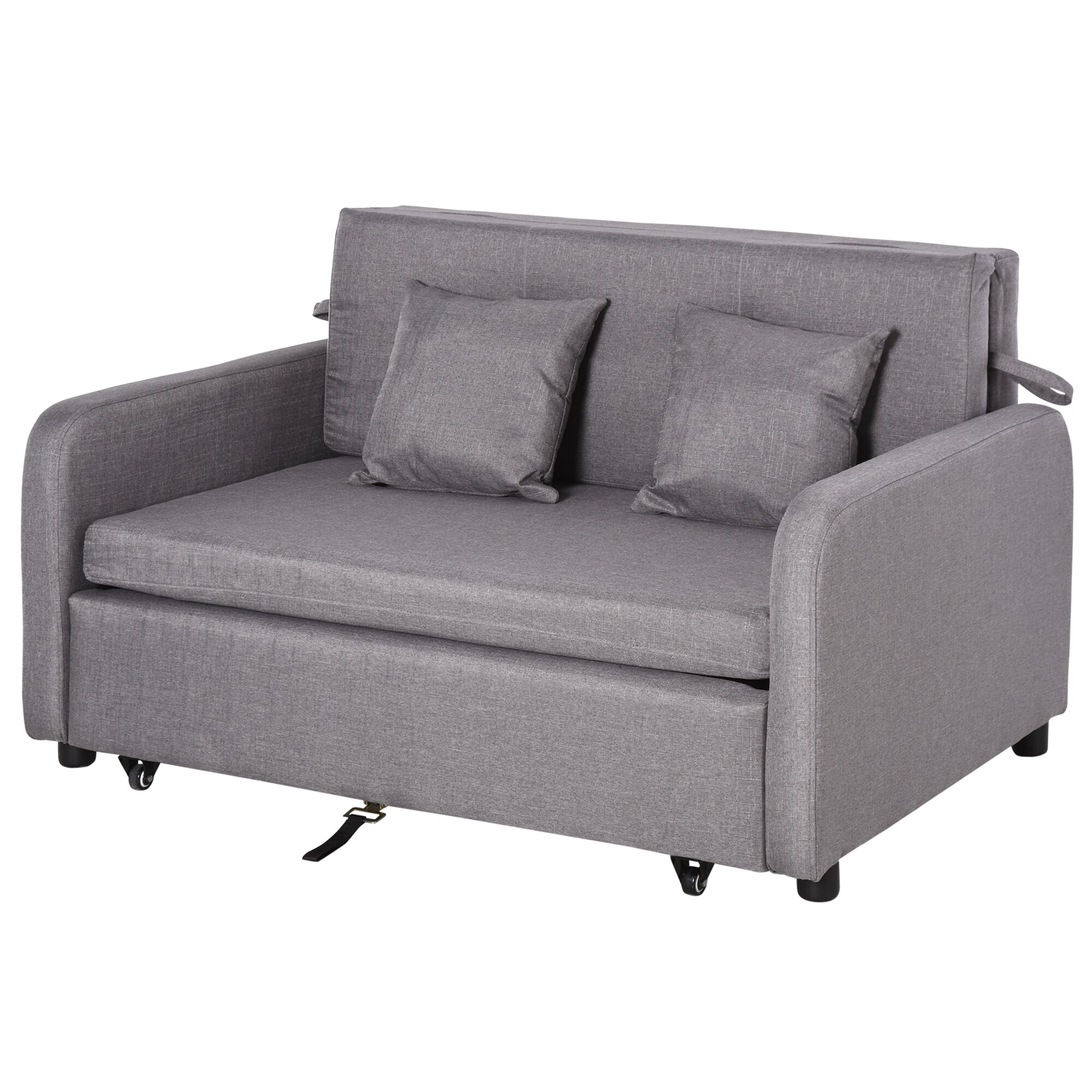 HOMCOM Schlafsofa Leinen, Metall - Bild 1