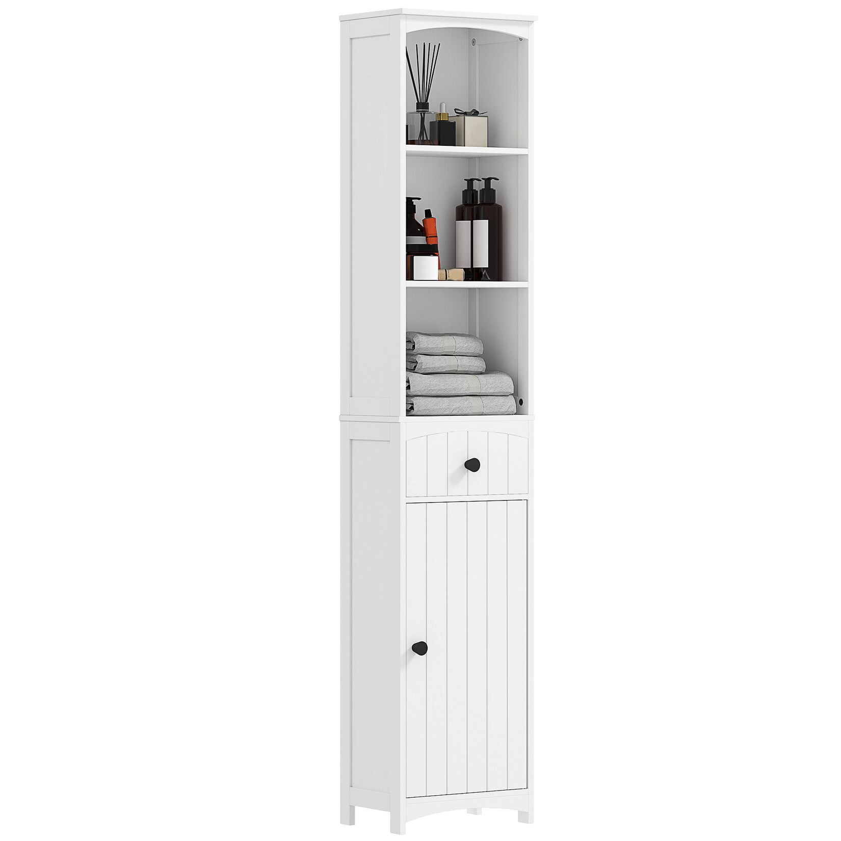 HOMCOM Badezimmerschrank Spanplatte | 04255826826990