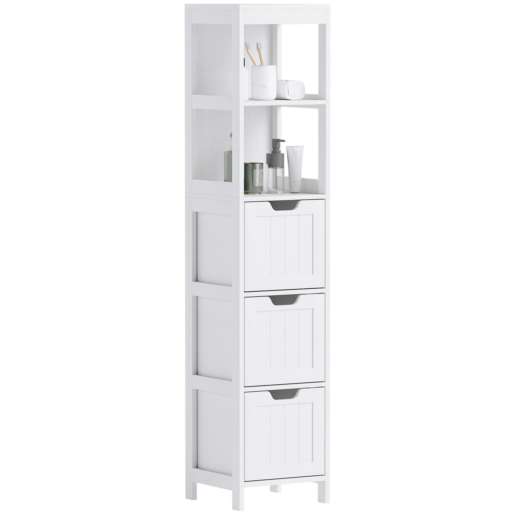 HOMCOM Badezimmerschrank Spanplatte, MDF | 04255826826877