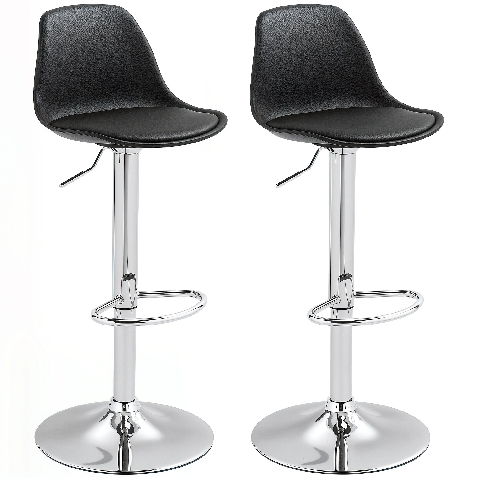 HOMCOM Barhocker Kunstleder - Bild 1