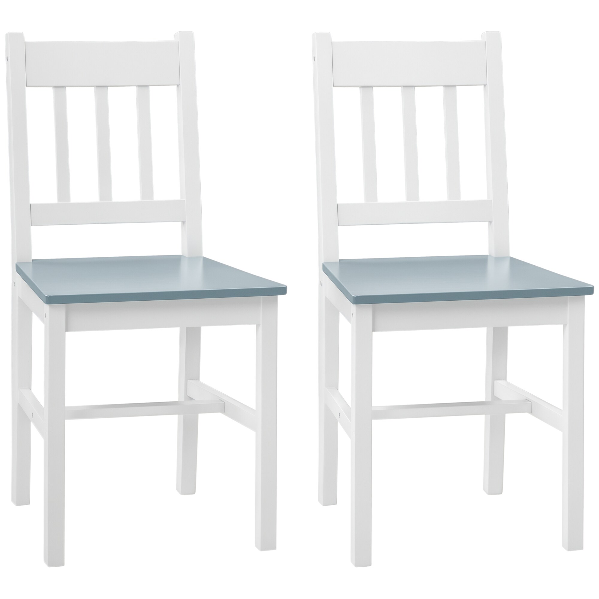 HOMCOM Esszimmerstuhl Kiefernholz - Bild 1