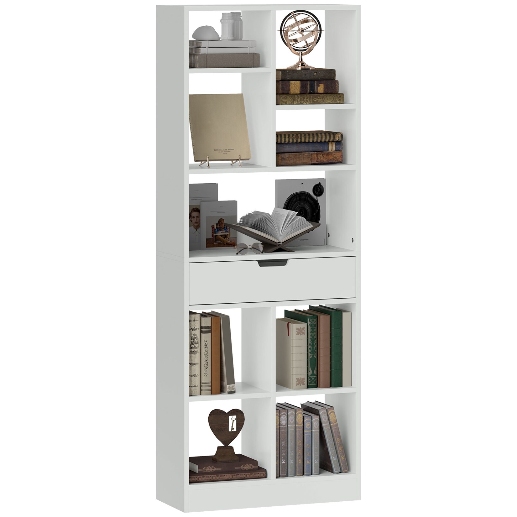 HOMCOM Bücherregal MDF, Spanplatte | 04255633597083
