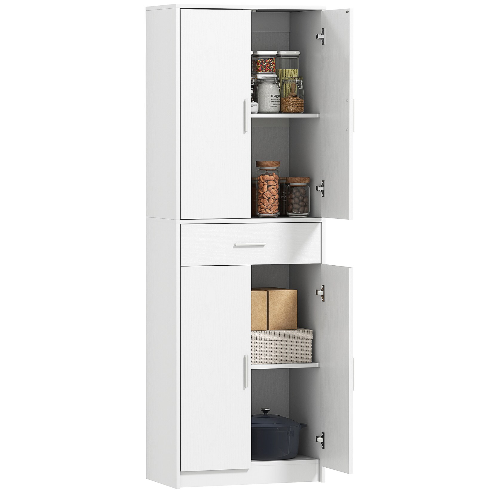HOMCOM Küchenschrank Spanplatte, MDF | 04255826835589