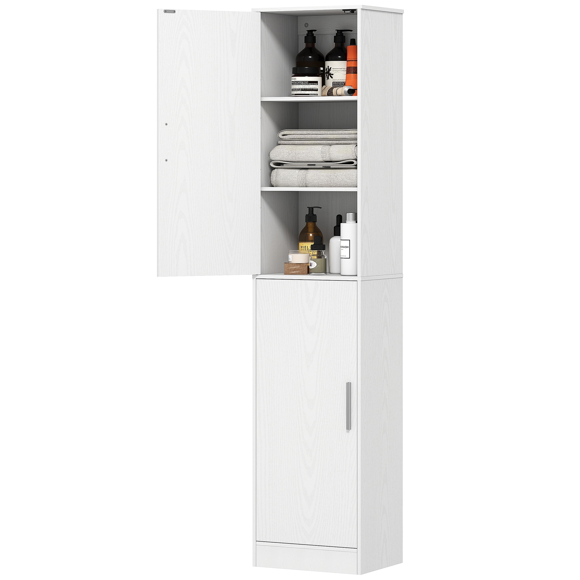 HOMCOM Badezimmerschrank Spanplatte, MDF - Bild 1