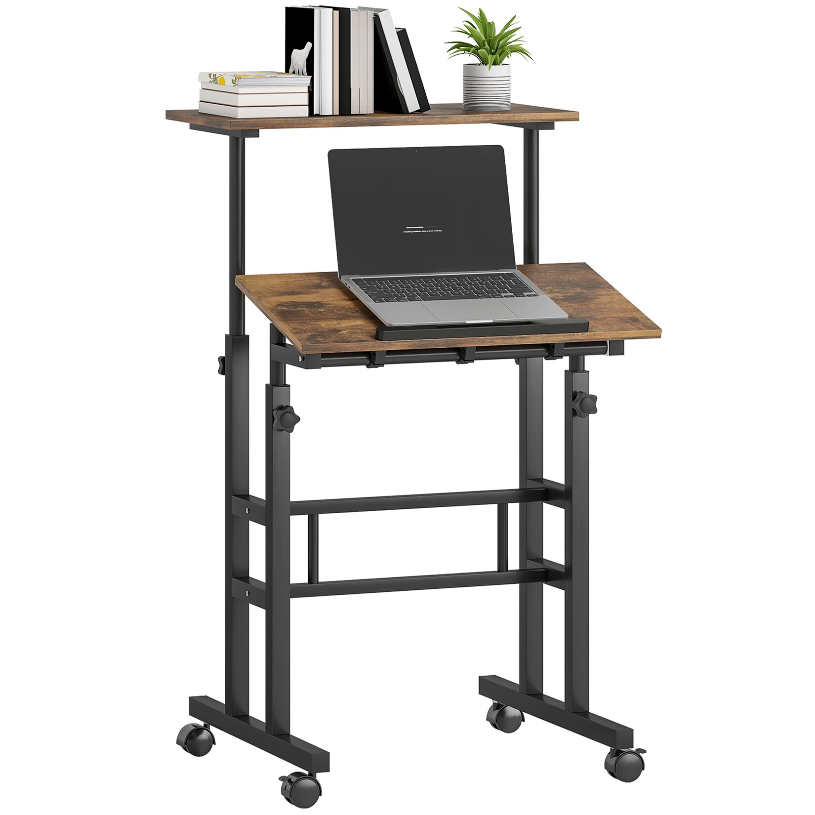 HOMCOM Schreibtisch MDF, Metall | 04255826884464