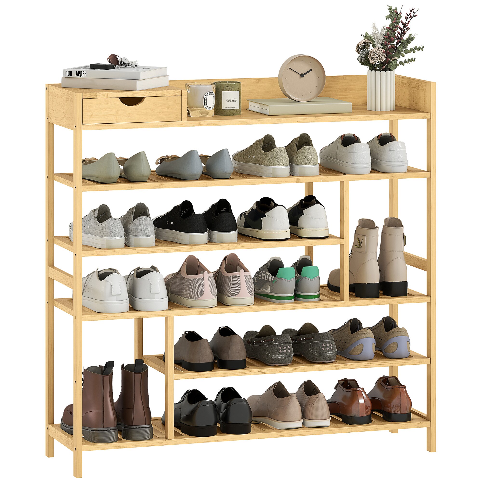 HOMCOM Schuhregal Bambus - Bild 1