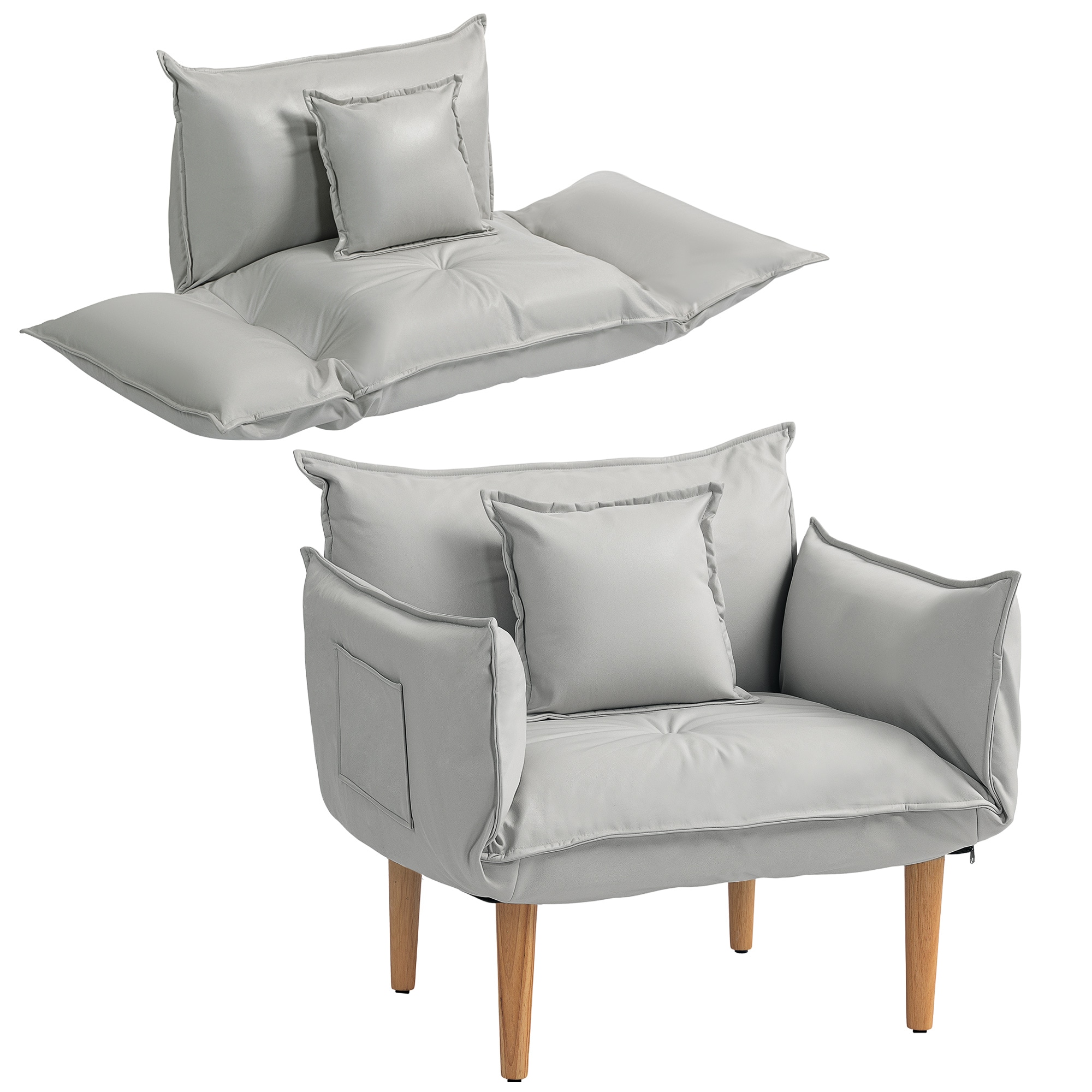 HOMCOM Sessel Polyester - Bild 1