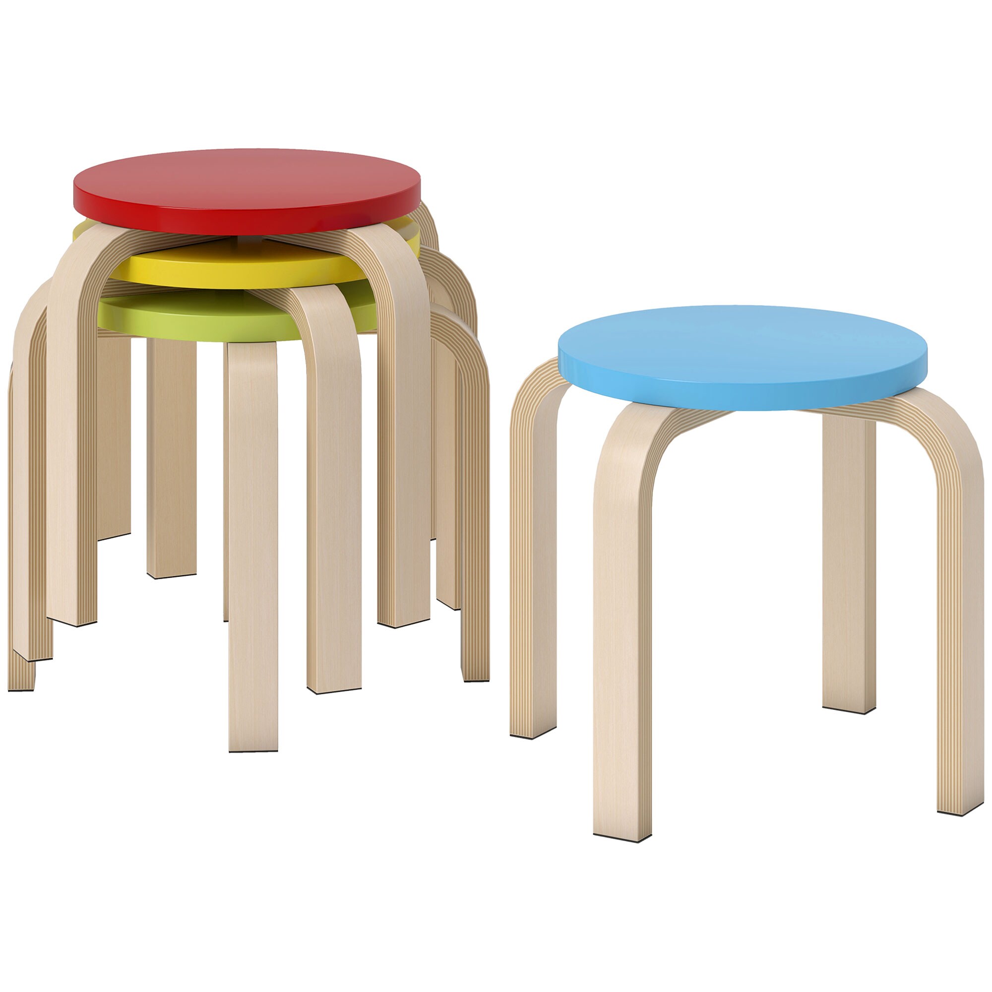 HOMCOM Hocker Holzwerkstoff - Bild 1