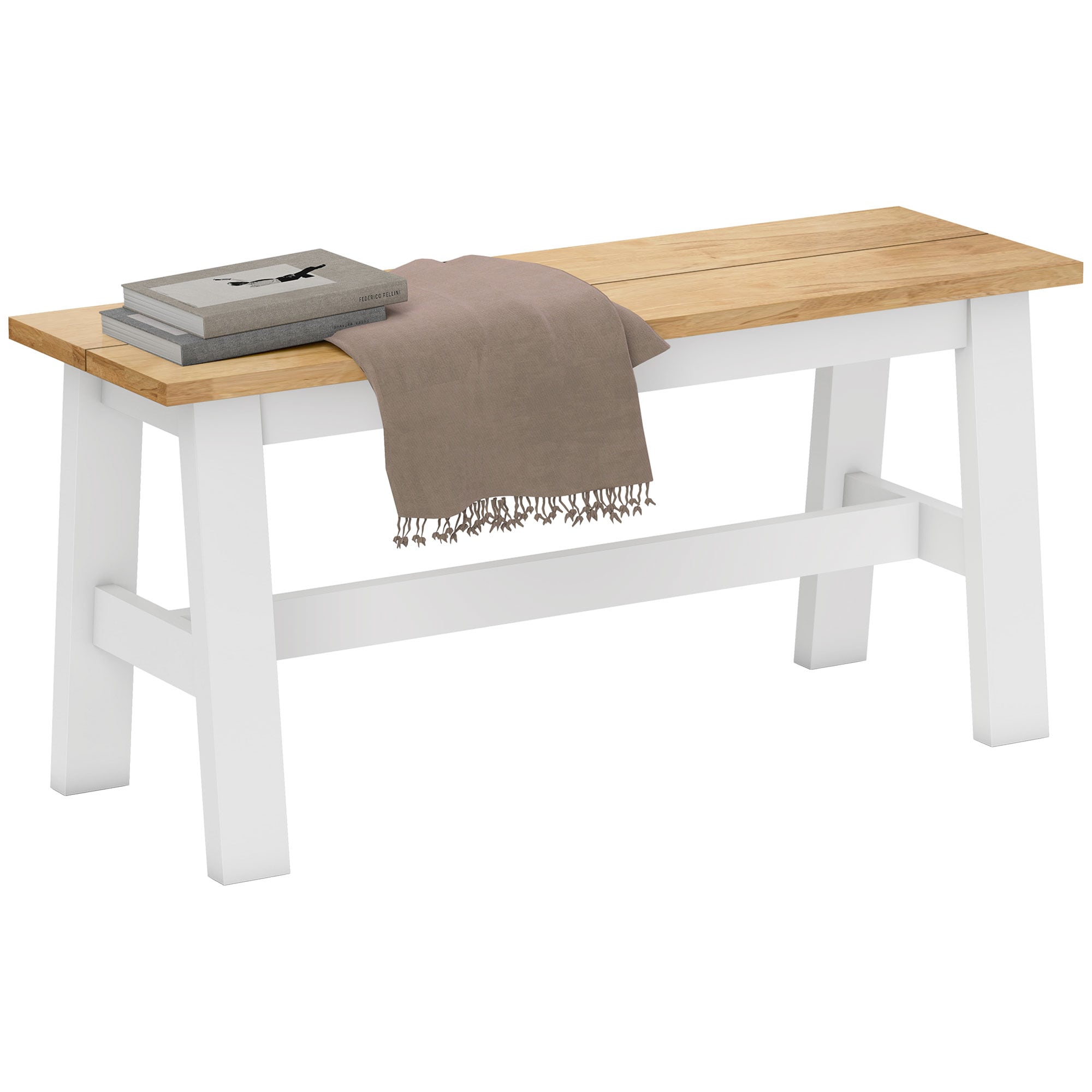 HOMCOM Sitzbank Kautschukholz - Bild 1