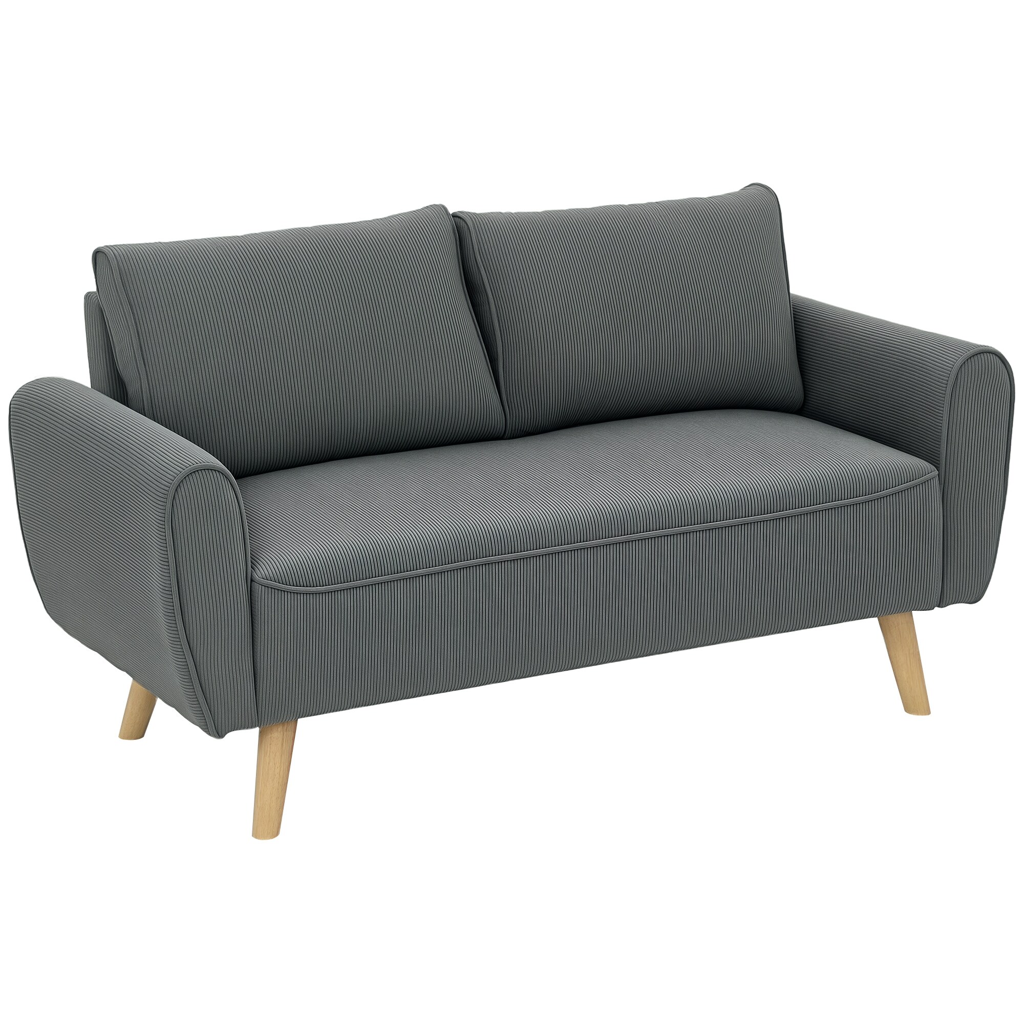 HOMCOM 2 Sitzer Sofa Polyester, Schaumstoff - Bild 1