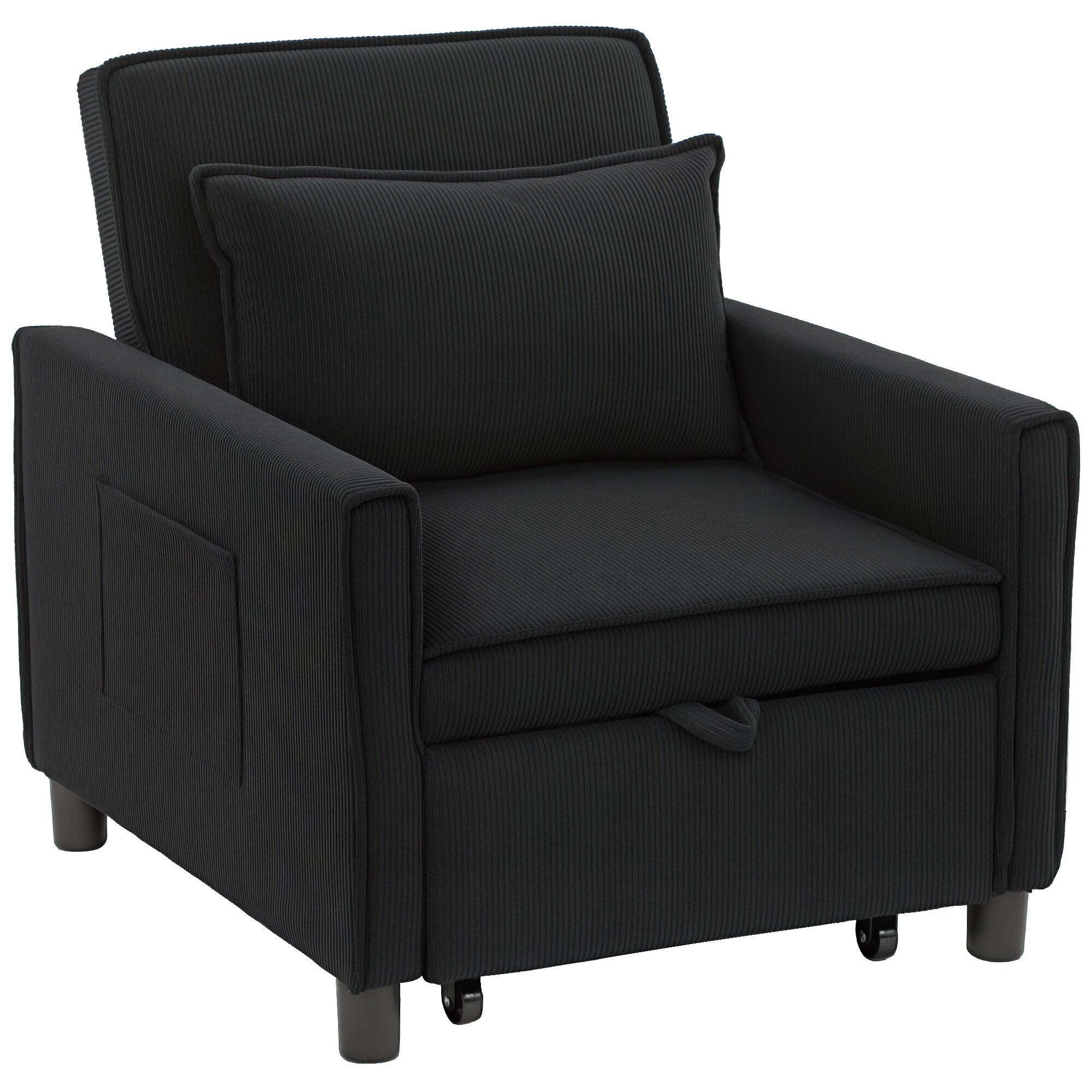 HOMCOM Schlafsessel Polyester, Eukalyptusholz - Bild 1