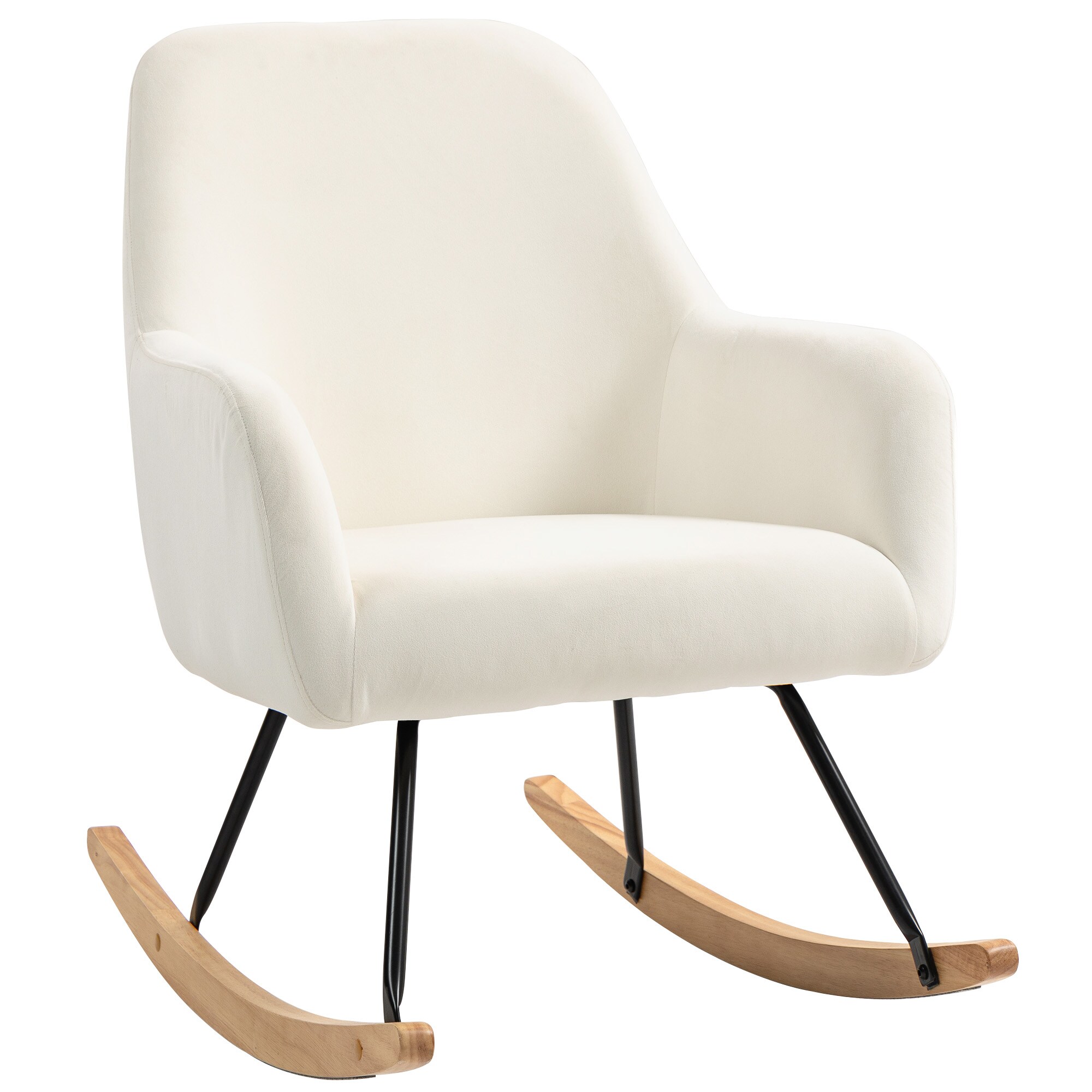 HOMCOM Schaukelstuhl Polyester, Schaumstoff - Bild 1