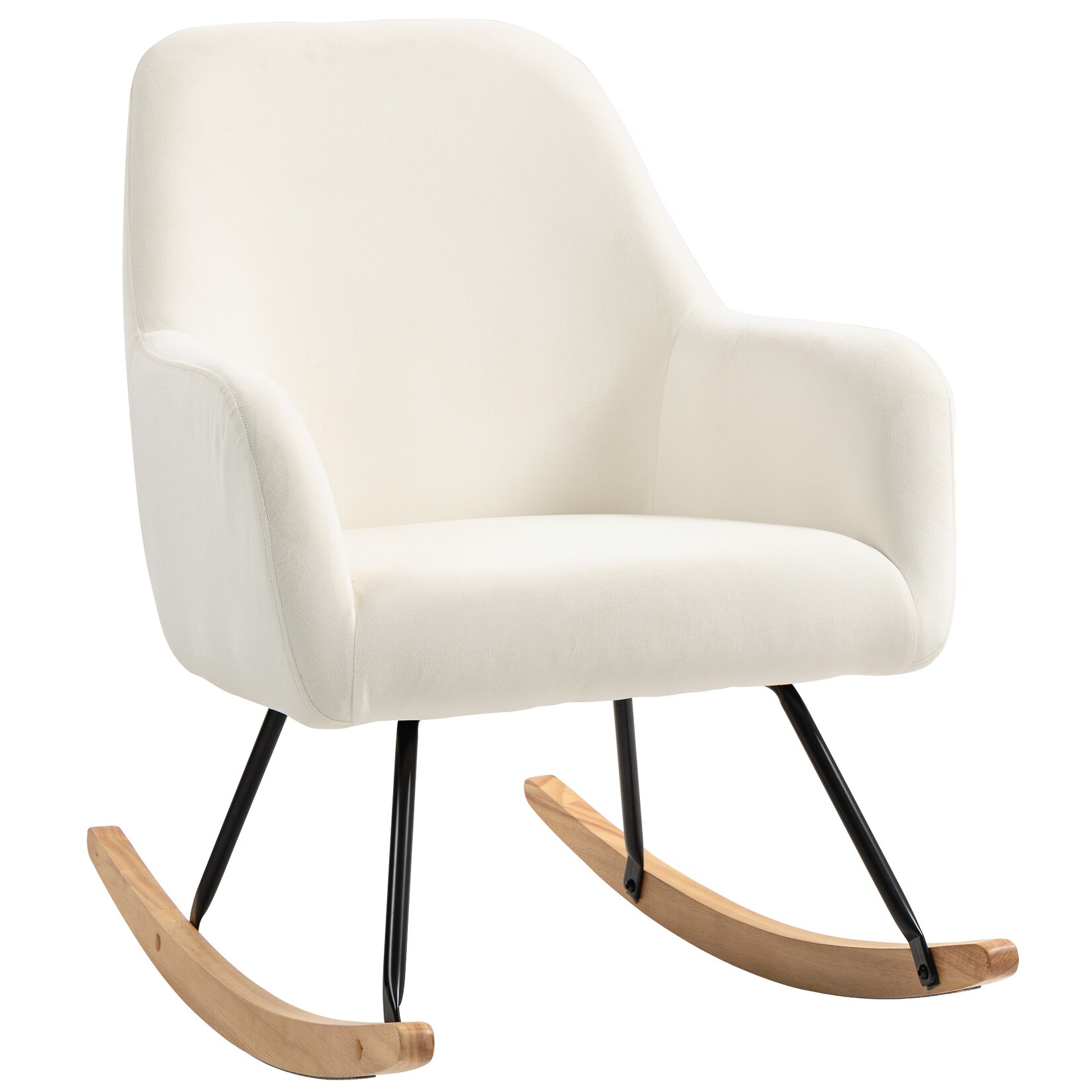 HOMCOM Schaukelstuhl Polyester, Schaumstoff | 04255826867900