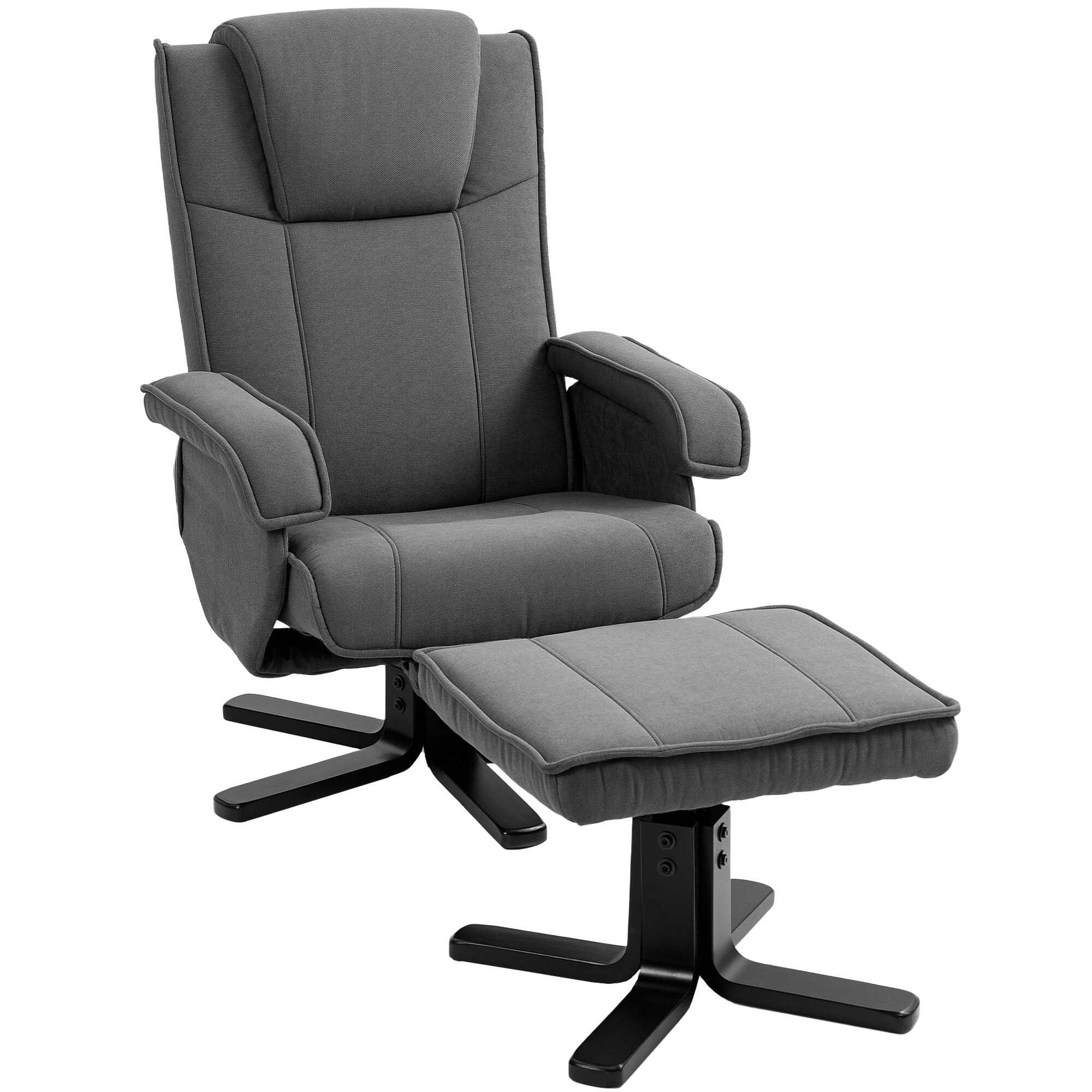 HOMCOM Relaxsessel mit Hocker Polyester - Bild 1