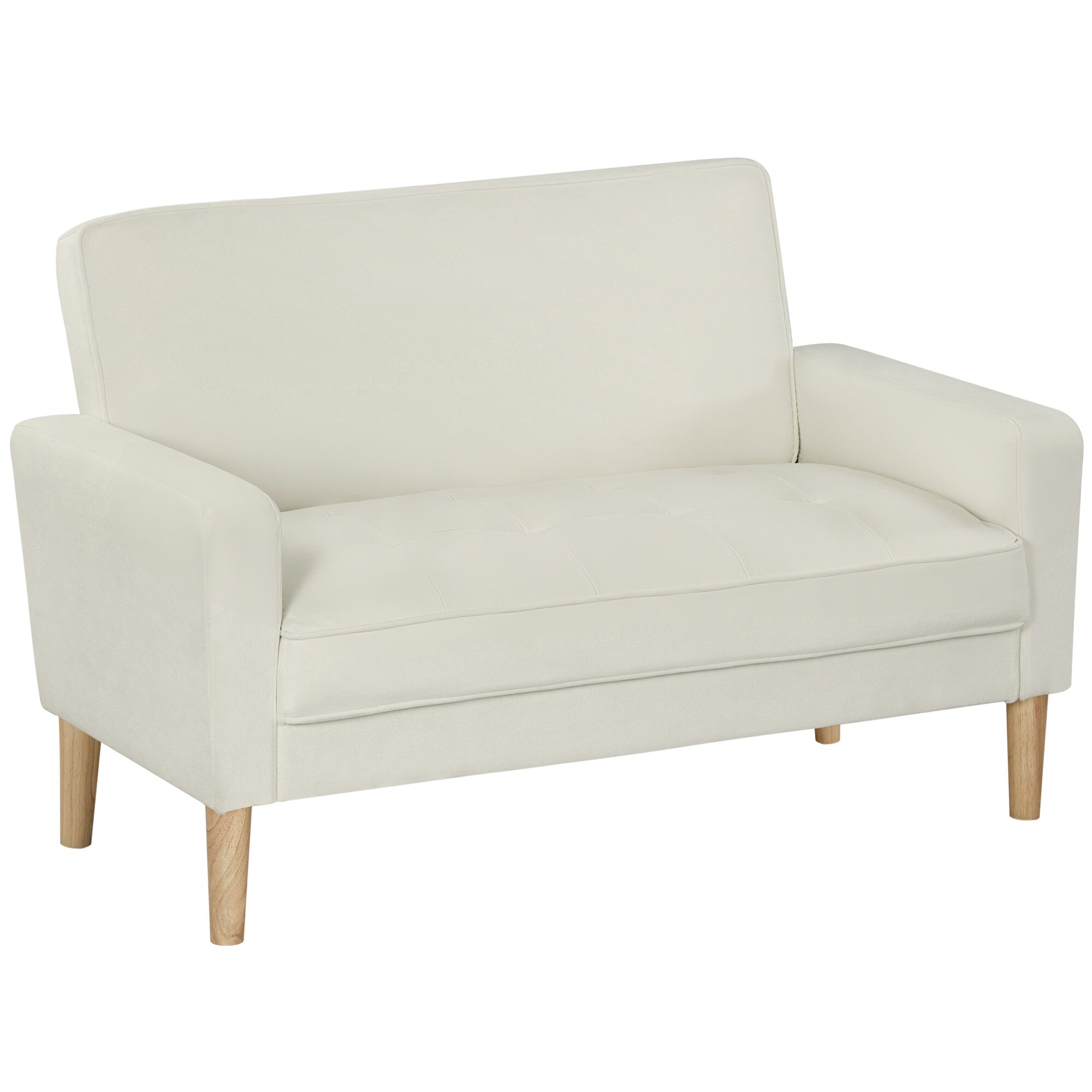 HOMCOM Sofa Polyester, Gummiholz - Bild 1
