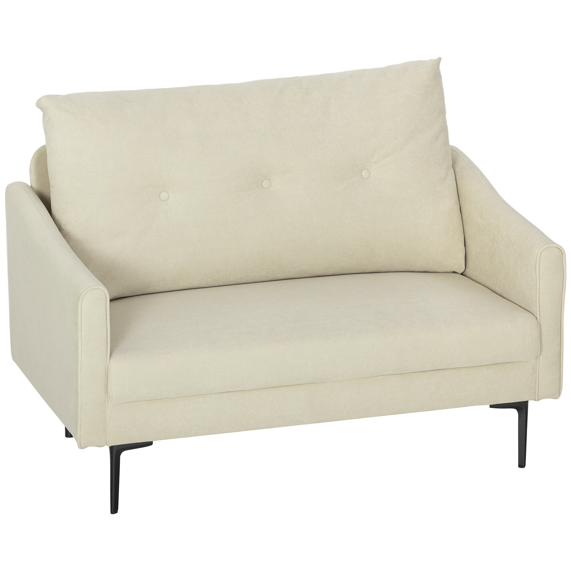 HOMCOM 2-Sitzer-Sofa Polyester, Metall - Bild 1