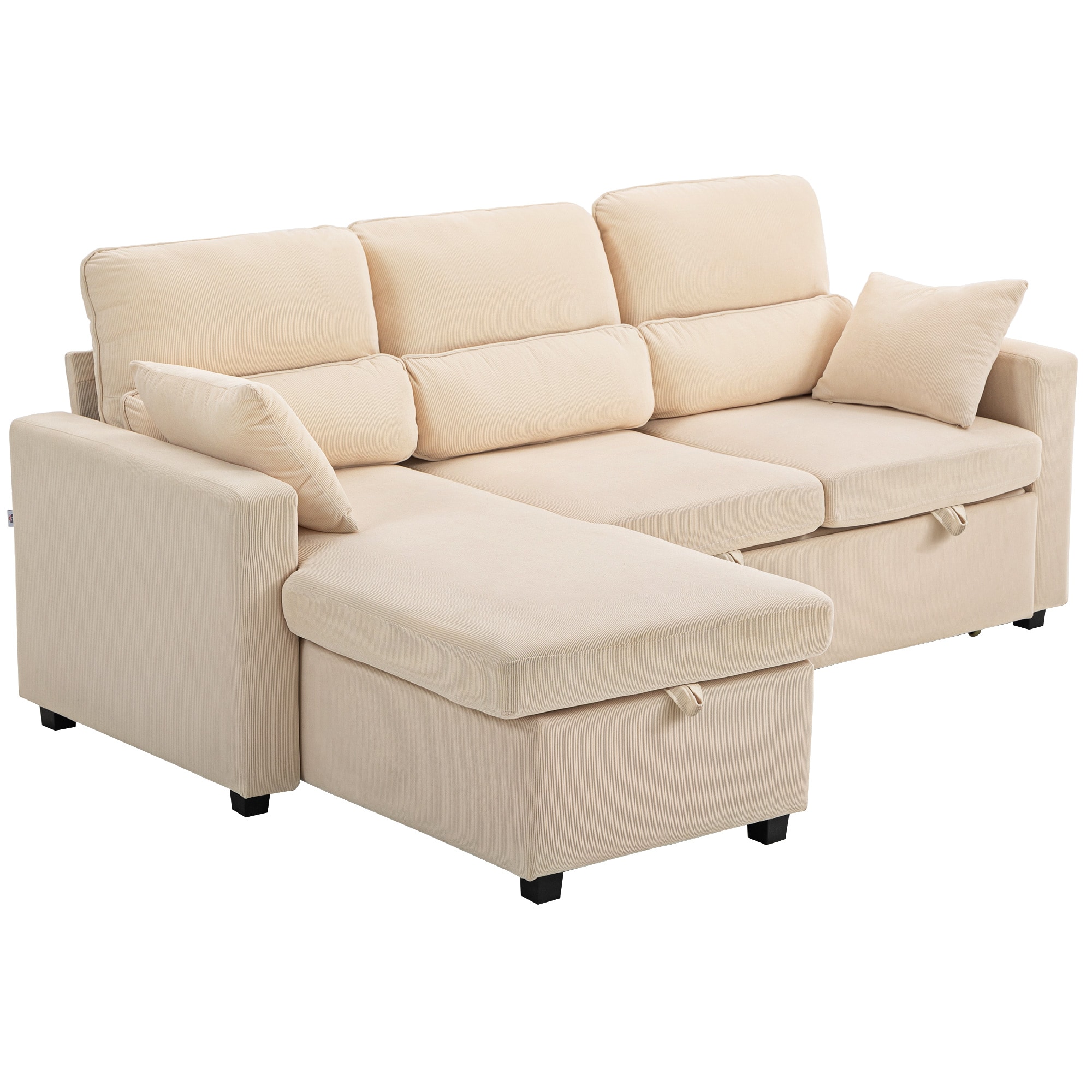 HOMCOM Sofa mit Schlaffunktion Polyester, Stahl - Bild 1