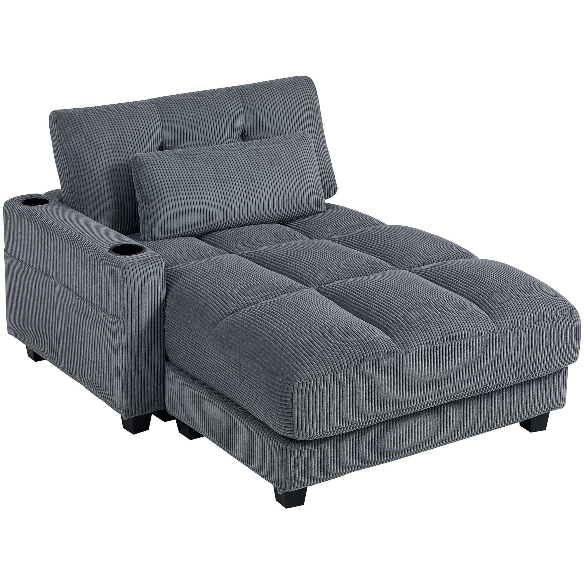 HOMCOM Schlafsofa Polyester, Mehrschichtenplatte - Bild 1