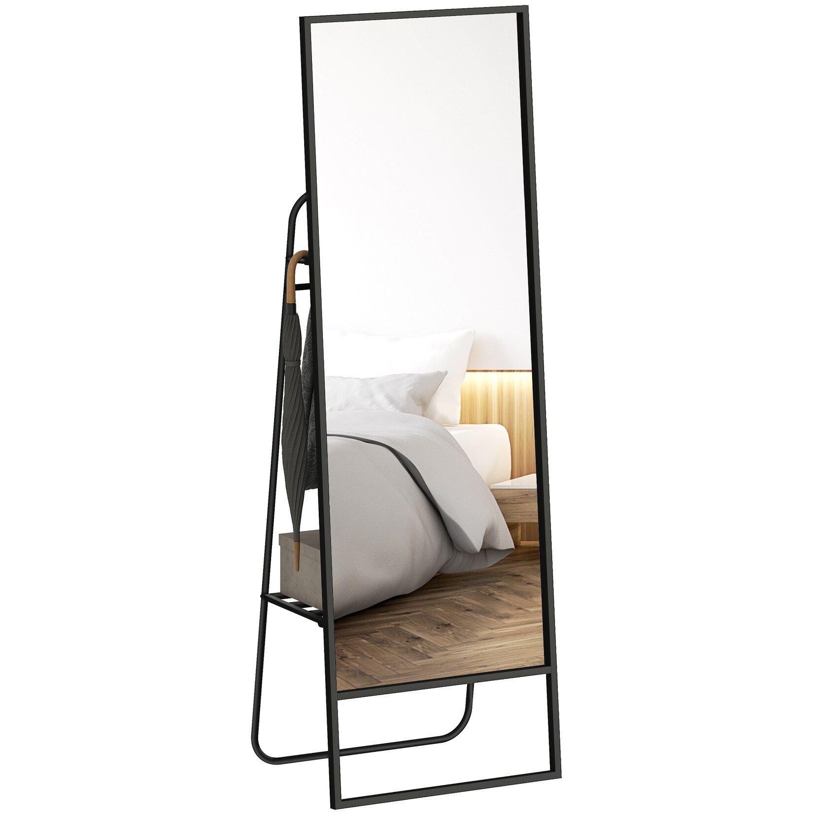 HOMCOM Ganzkörperspiegel Metall, Glas | 04255826845885