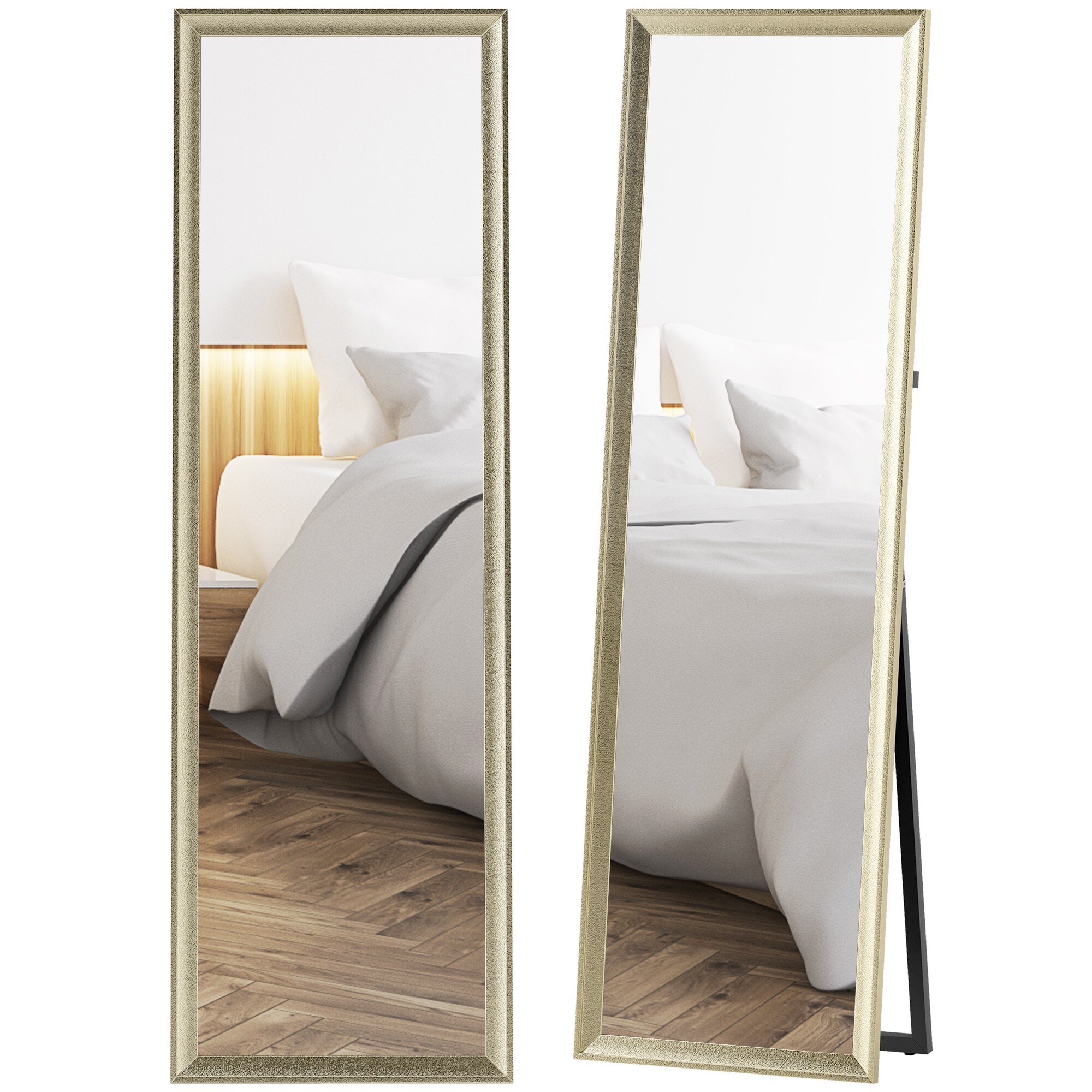 HOMCOM Ganzk&ouml;rperspiegel PS, Hartglas - Bild 1