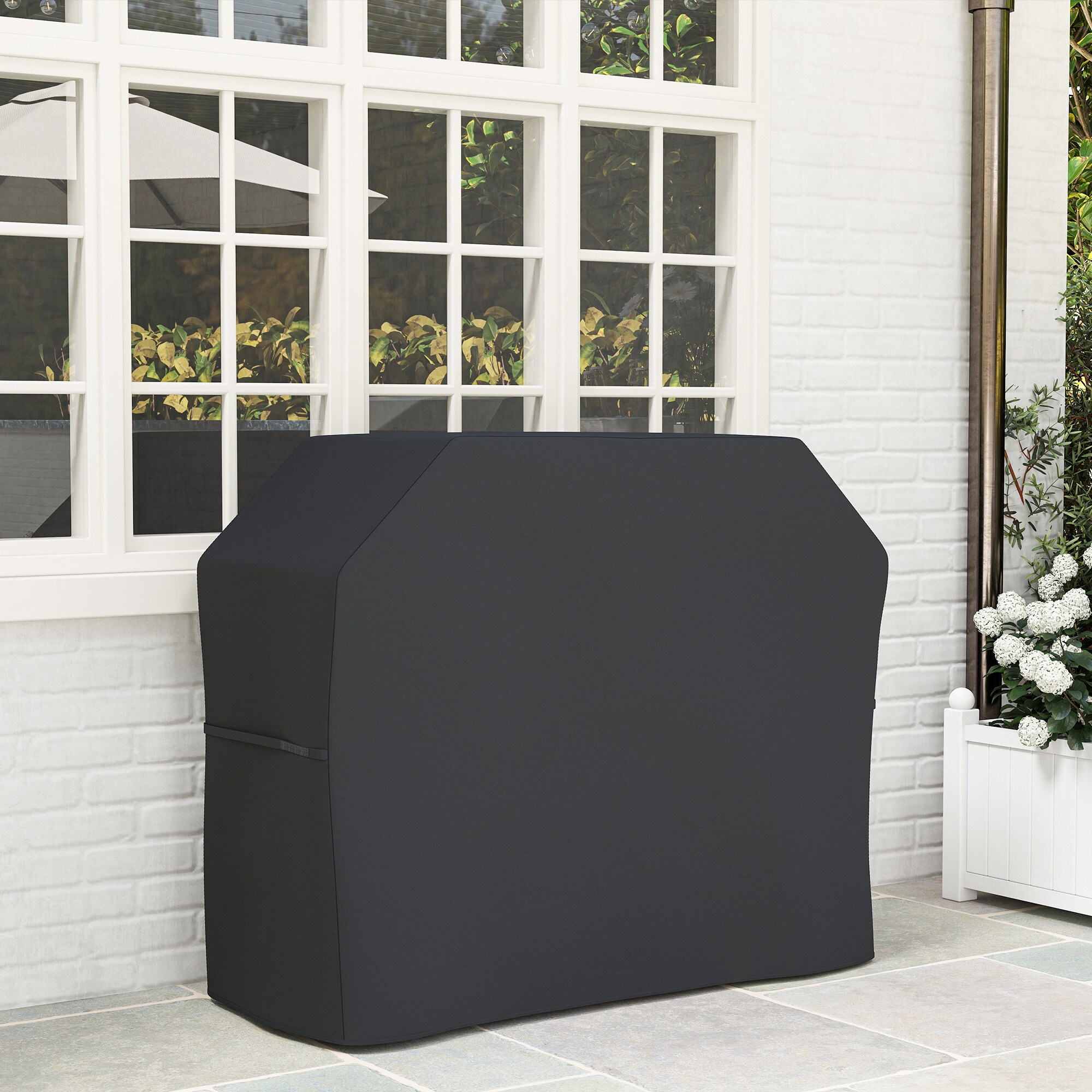 Outsunny Grillabdeckung Für Rechteckige Gasgrills – 188x71x125 Cm, Wasserdicht