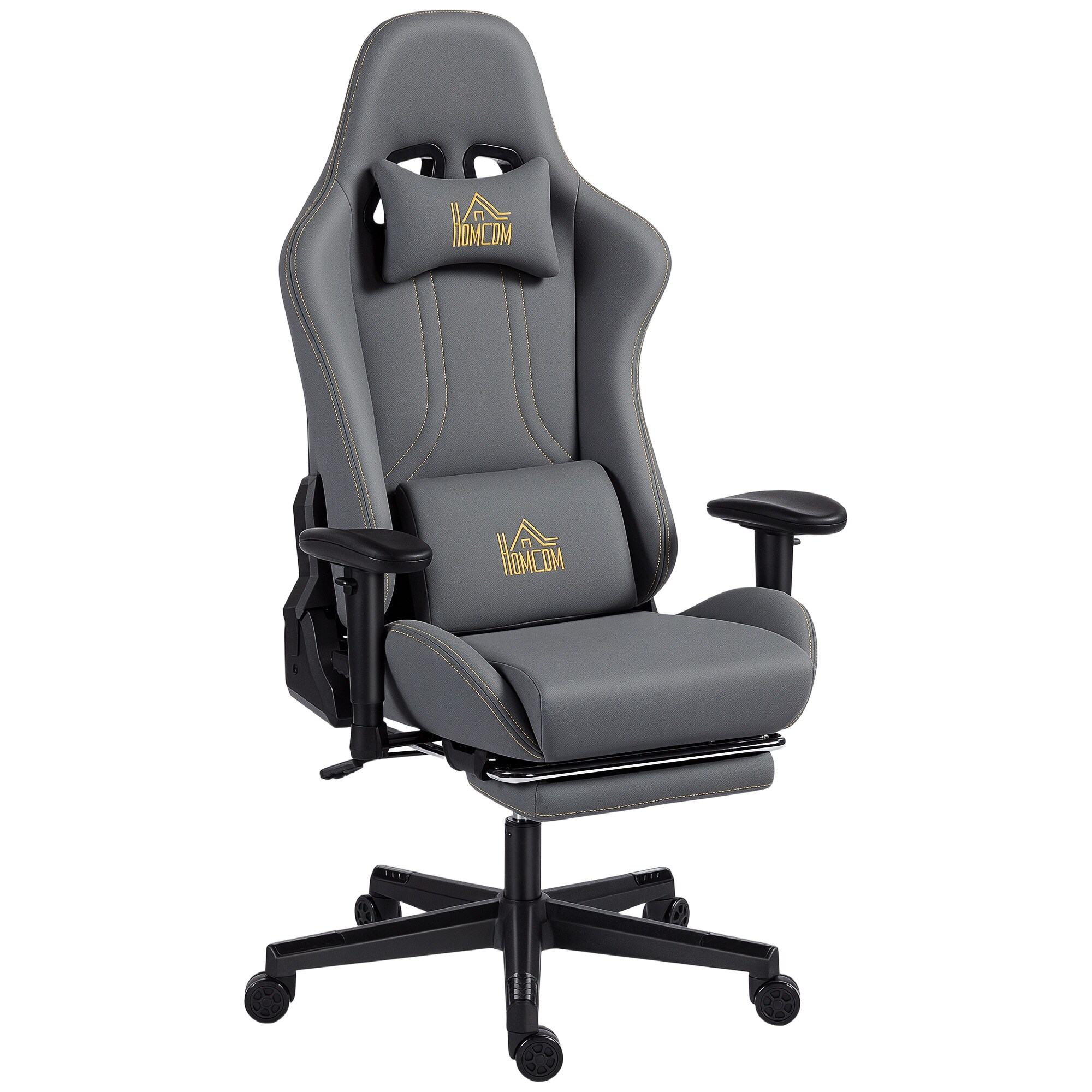 HOMCOM Gaming-Stuhl Polyester, Stahl - Bild 1