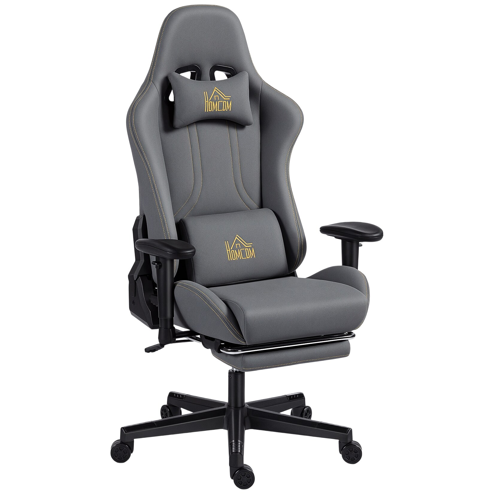 HOMCOM Gaming-Stuhl Polyester, Stahl | 04255826870658