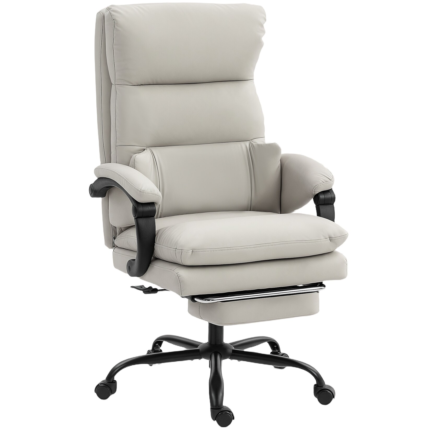 HOMCOM Bürostuhl Kunstleder, Stahl | 04255826885768