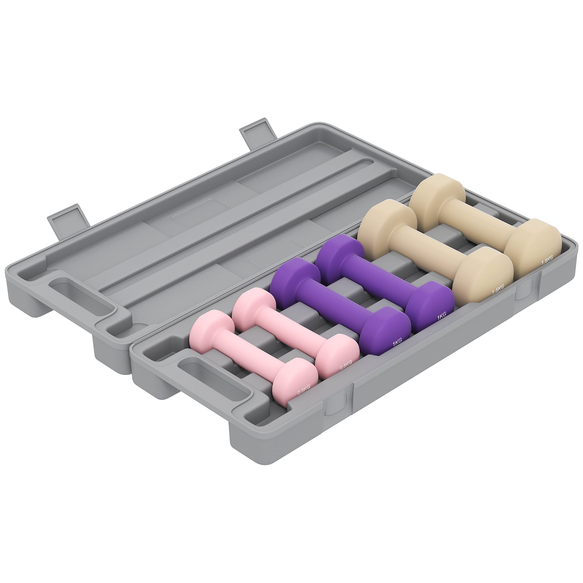 HOMCOM Kurzhanteln Stahl, Kunstleder - Bild 1