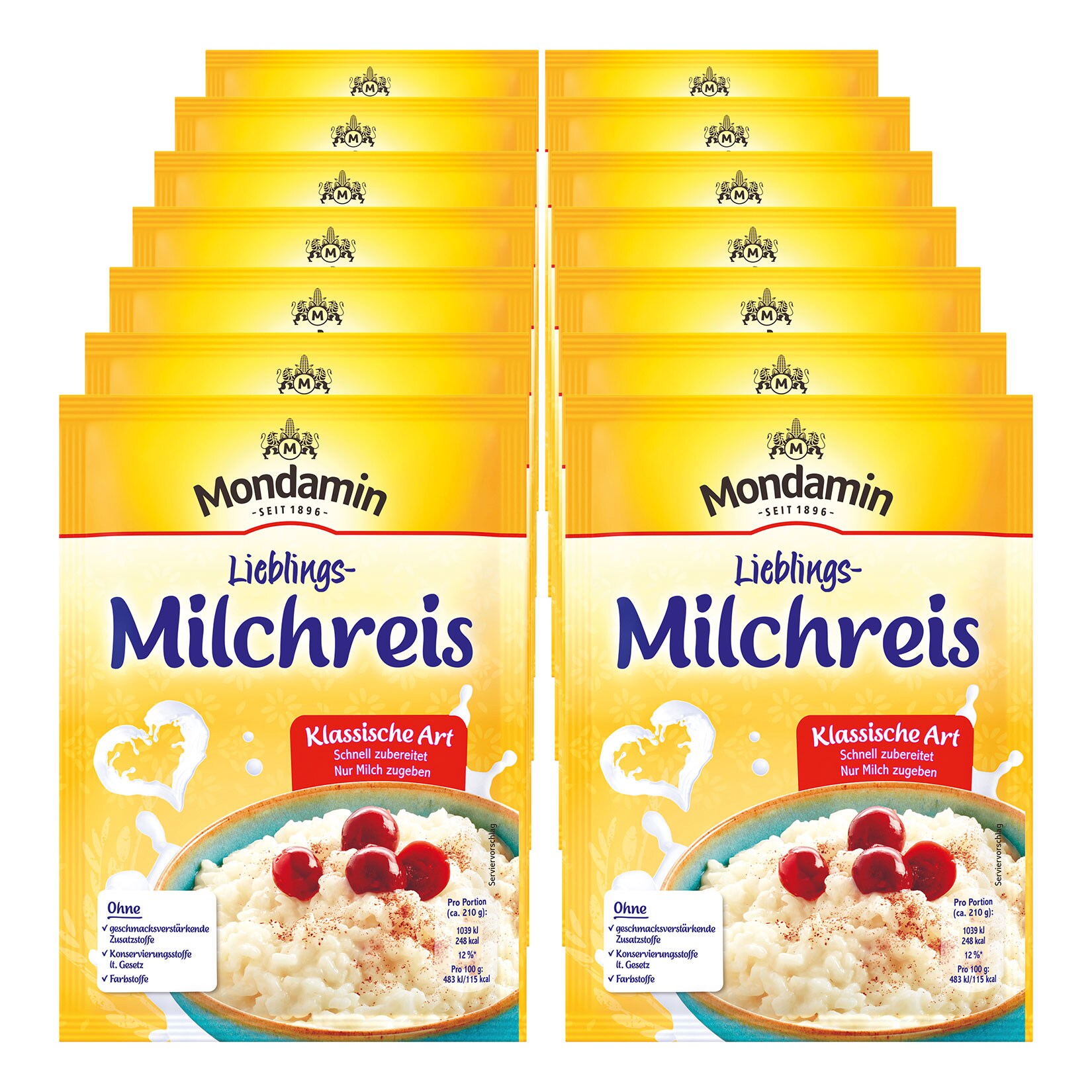 Milchreis für  Milch, 14er Pack