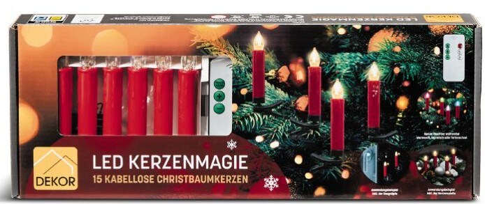 Dekor Kerzenmagie (Rot) - Bild 1