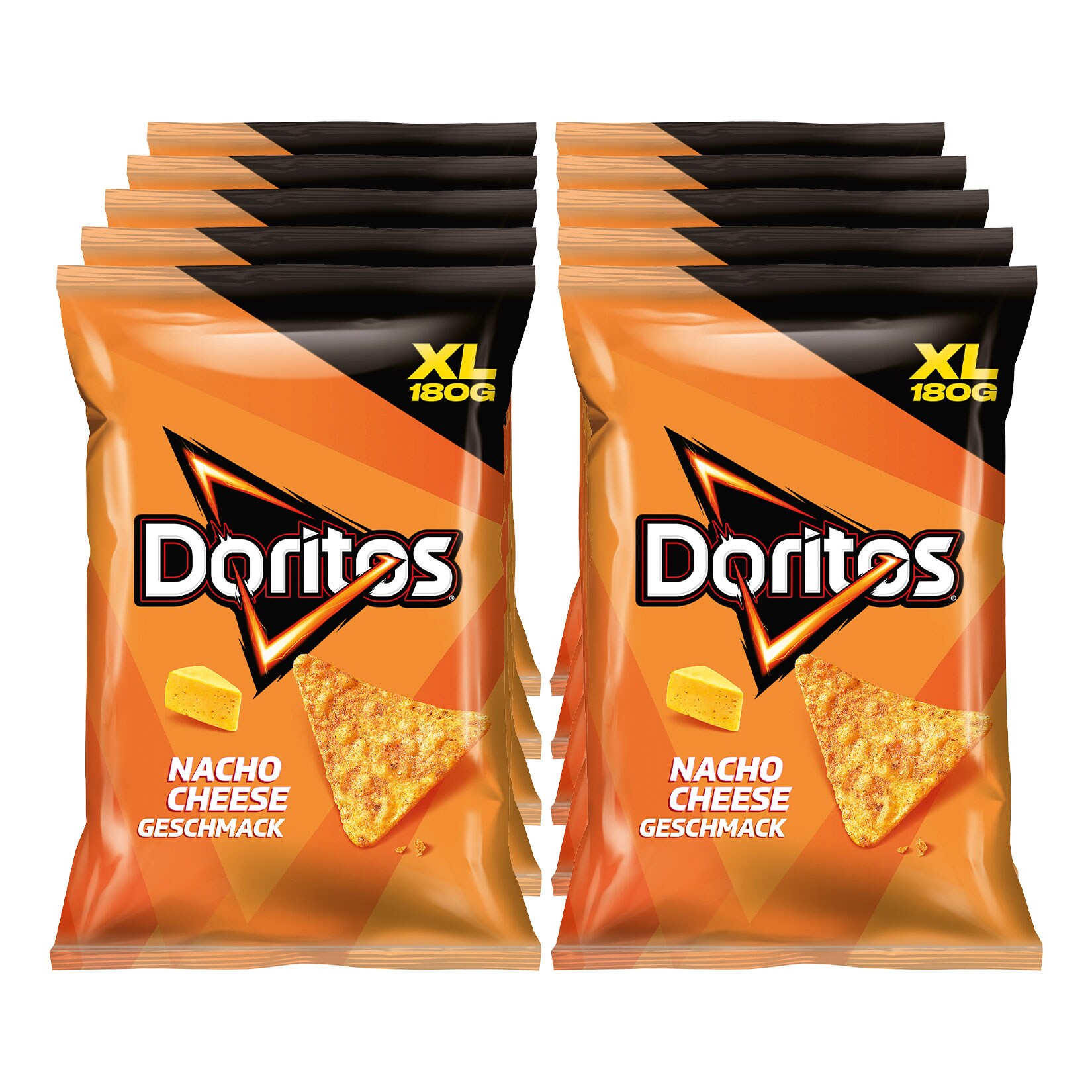 Doritos Nacho Cheese 180 g, 10er pack - Bild 1