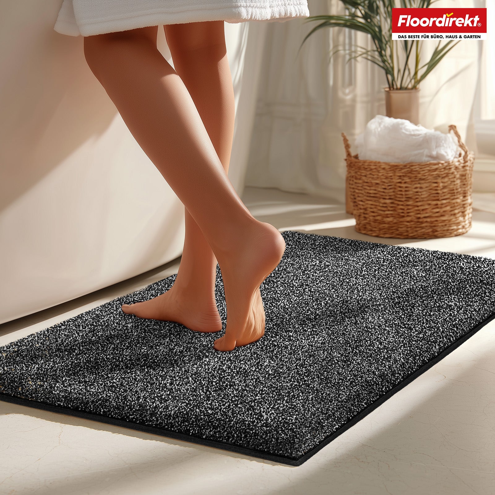 Floordirekt Badematte | Nasa | Anthrazit - Bild 1