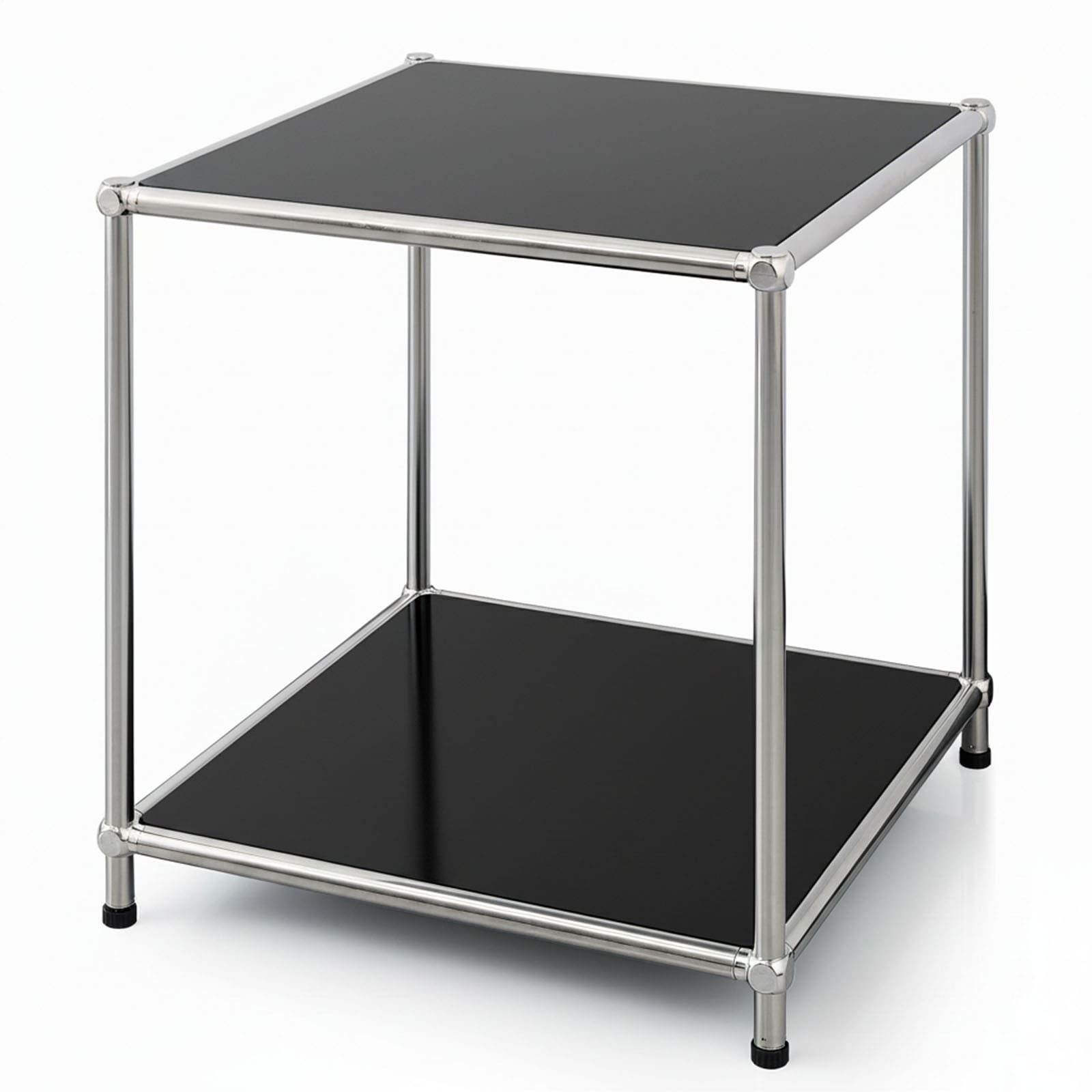 Floordirekt Metallregal | Concept Epure MK-012 | Offenes Beistell- & Aufbewahrungsregal mit 2 Ablagen - Bild 1