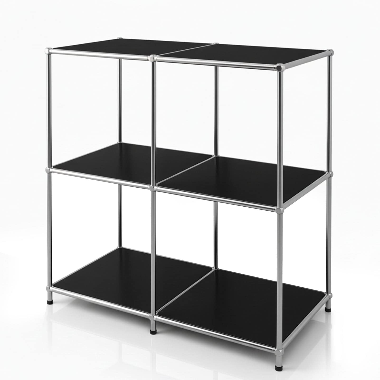 Floordirekt Metallregal | Concept Epure MK-027 | Offenes 3-st&ouml;ckiges Sideboard & Ablageregal - Bild 1