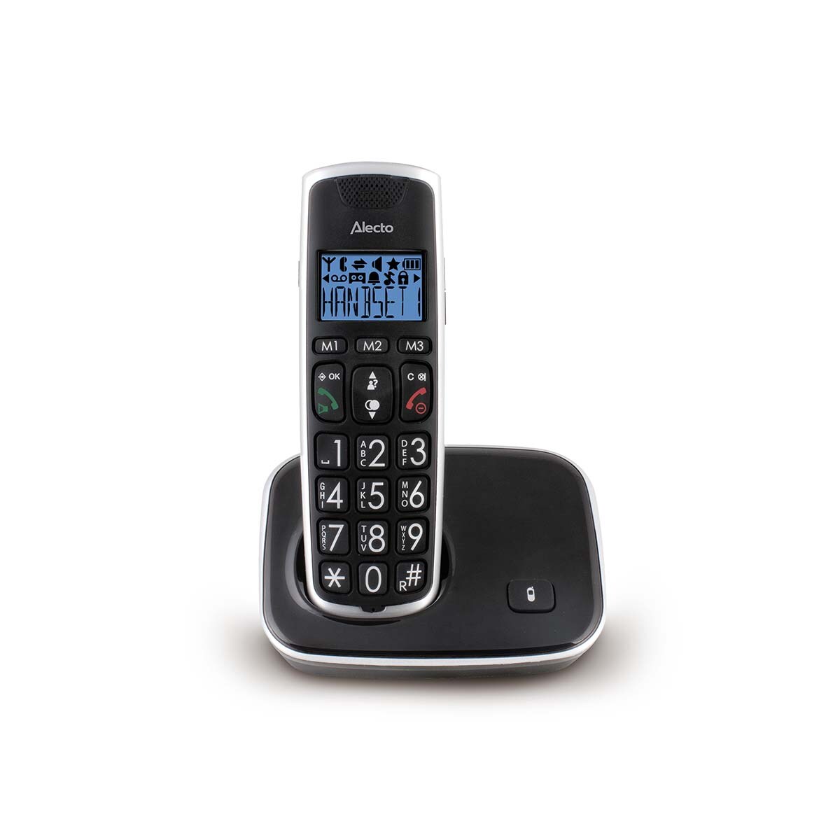 Fysic Senior DECT-Telefon mit großen Tasten und 1 Mobilteil schwarz | 08712412552917