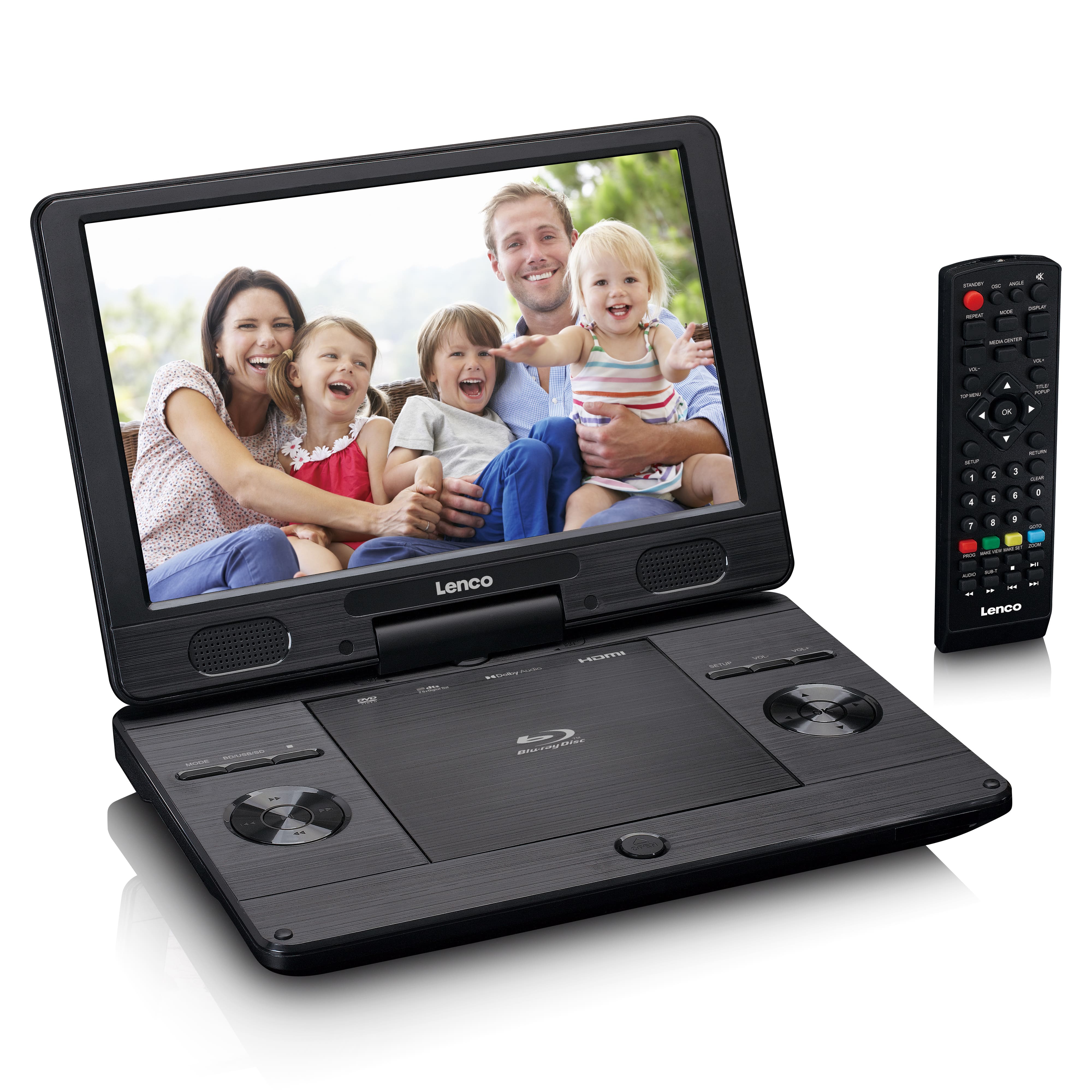 Lenco tragbarer 11,5" Bluray-DVD-Player Schwarz - Bild 1