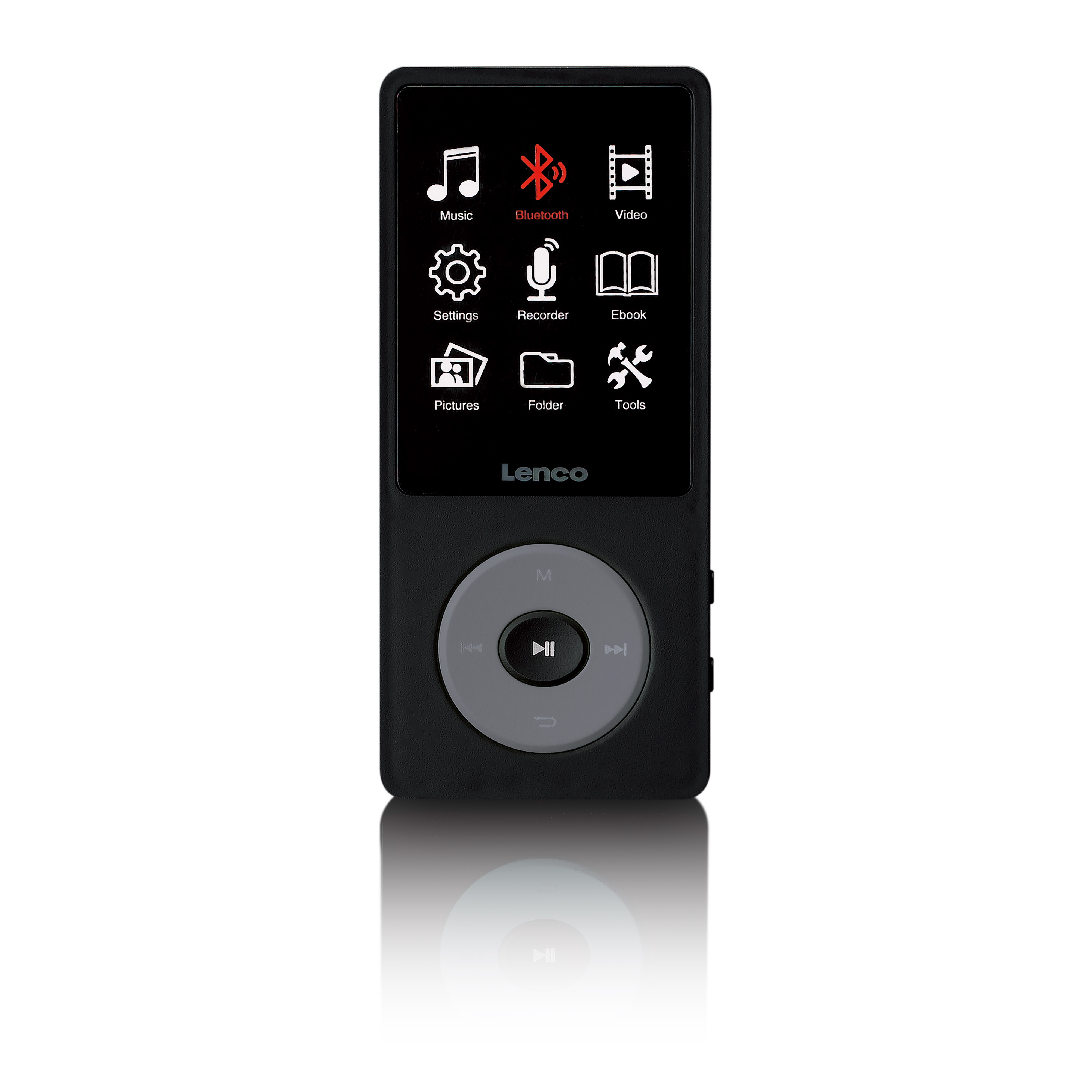 Lenco MP3/MP4-Player mit Bluetooth&reg; und 8 GB internem Speicher Schwarz - Bild 1