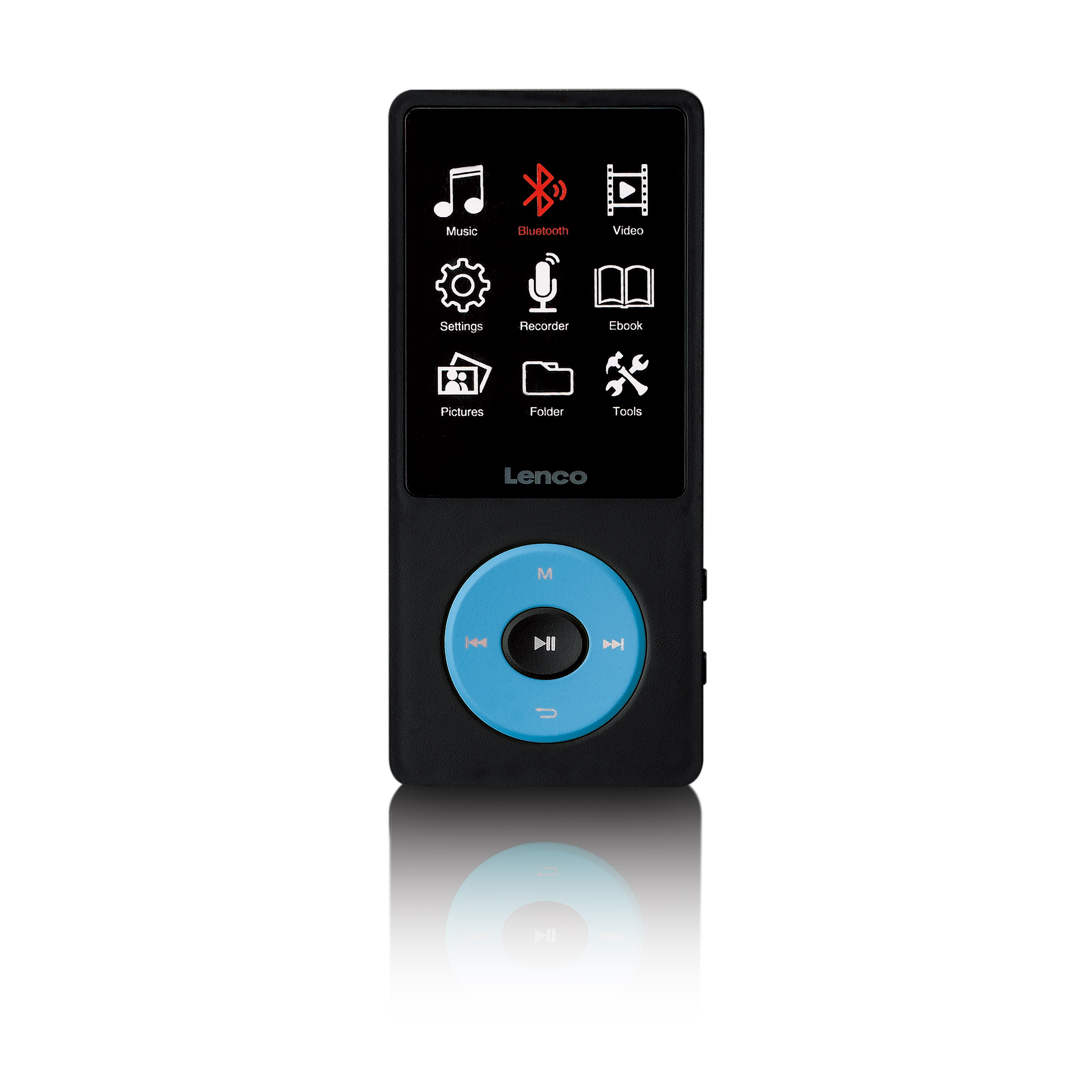 Lenco MP3/MP4-Player mit Bluetooth&reg; und 8 GB internem Speicher Blau - Bild 1