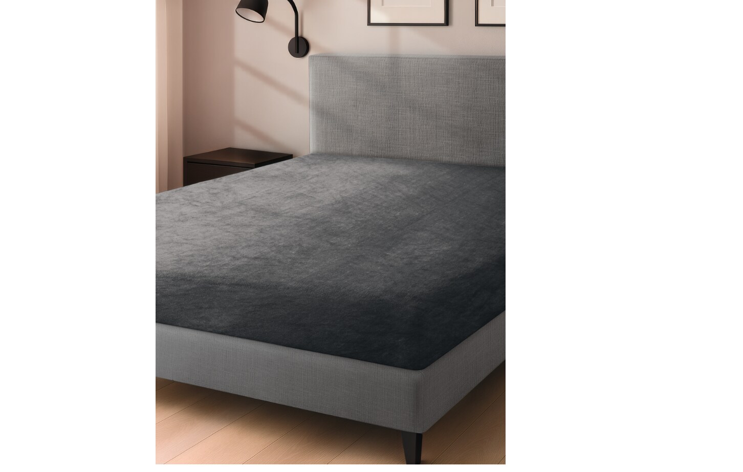 Dekor Spannbetttuch Cashmere-Touch &Uuml;G - anthrazit - Bild 1