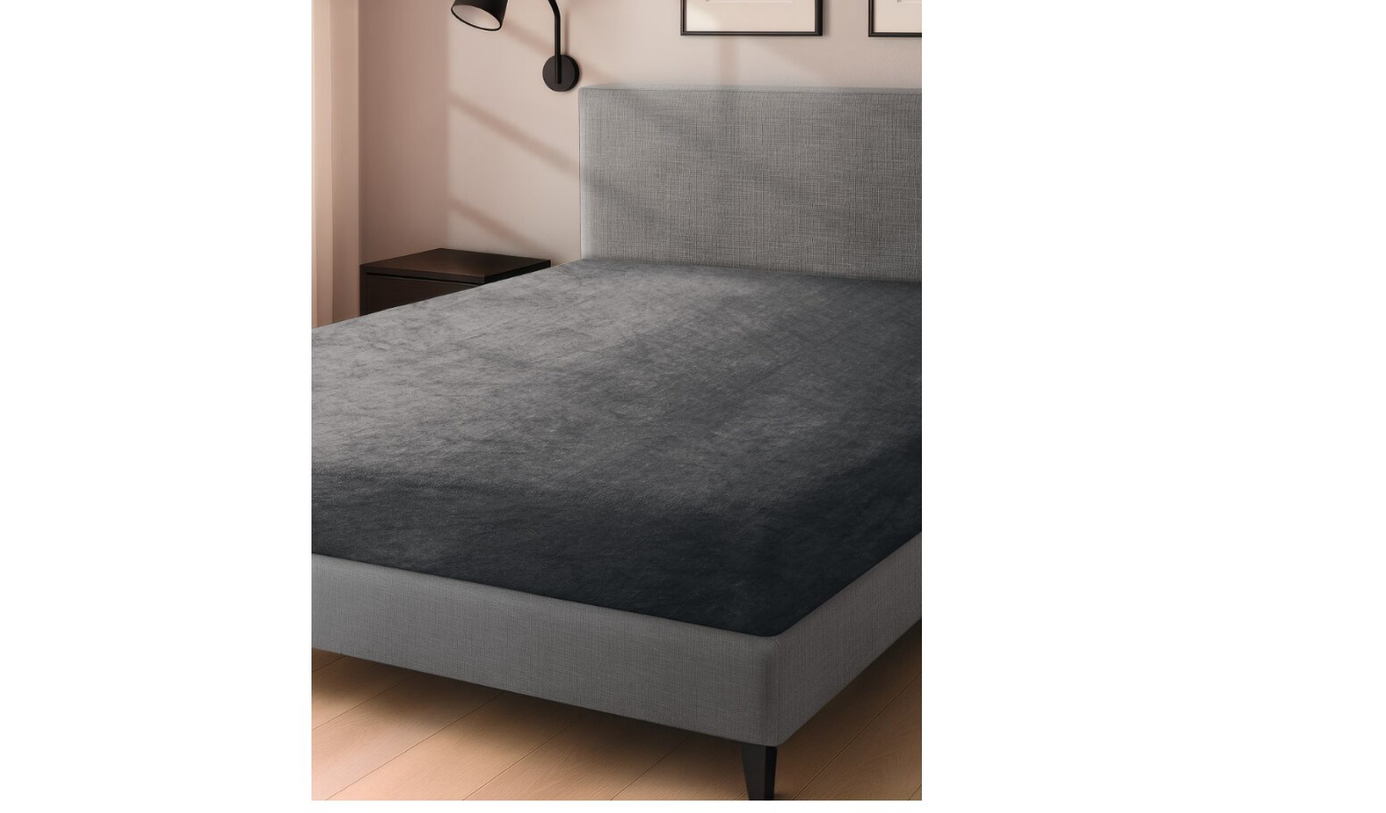 Dekor Spannbetttuch Cashmere-Touch Doppel - anthrazit - Bild 1