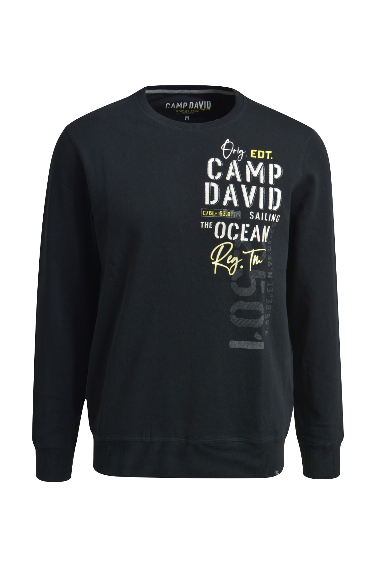 Camp David Sweatshirt, schwarz, Gr. L - Bild 1