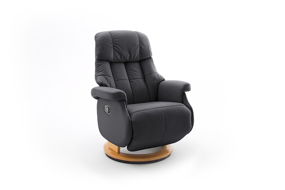 iNNoSeat by MCA + CALGARY COMFORT Relaxer Relaxsessel Fernsehsessel L manuell – versch. Farben – Schwarz/Natur | 04027207104528