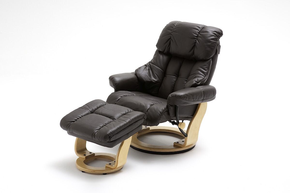 iNNoSeat by MCA + CALGARY Relaxer mit Hocker – versch. Farben – Braun/Natur | 04027207018511