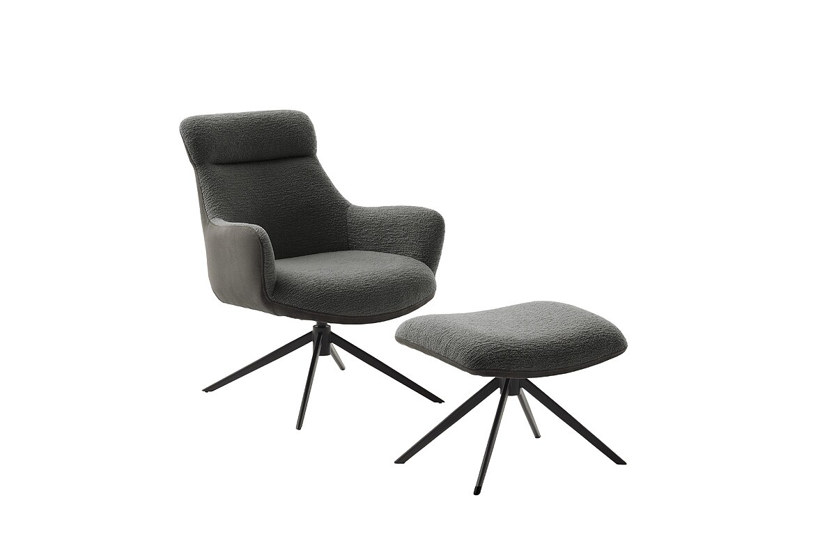 iNNoSeat by MCA + PELION Drehstuhl mit Armlehnen - versch. Farben - Schwarz / Anthrazit - Bild 1