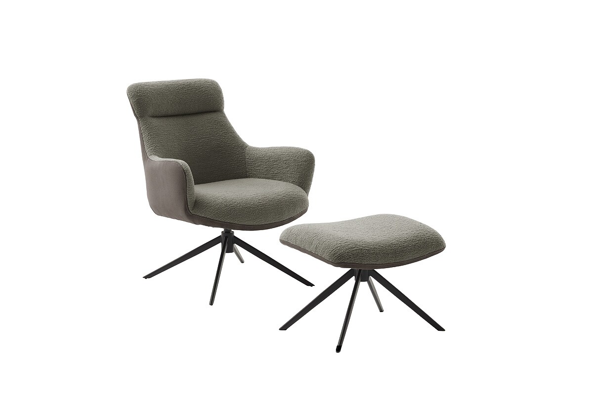 iNNoSeat by MCA + PELION Drehstuhl mit Armlehnen - versch. Farben - Schwarz / Schlamm - Bild 1