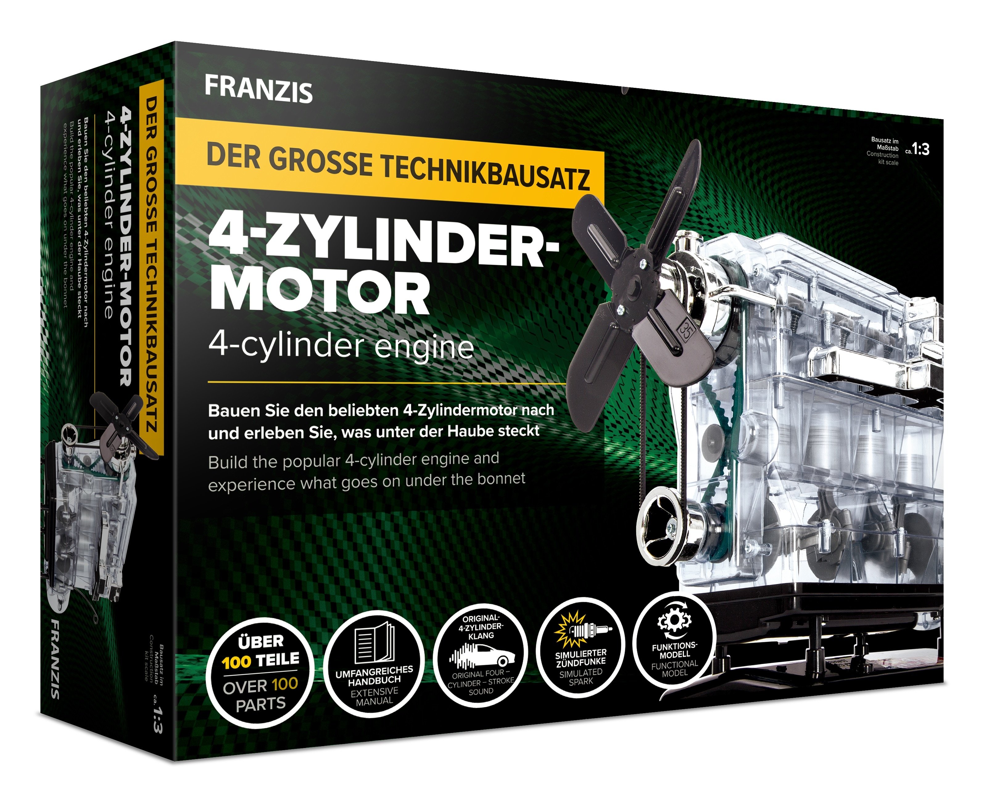 Technikbausatz 4-Zylinder-Motor - Bild 1