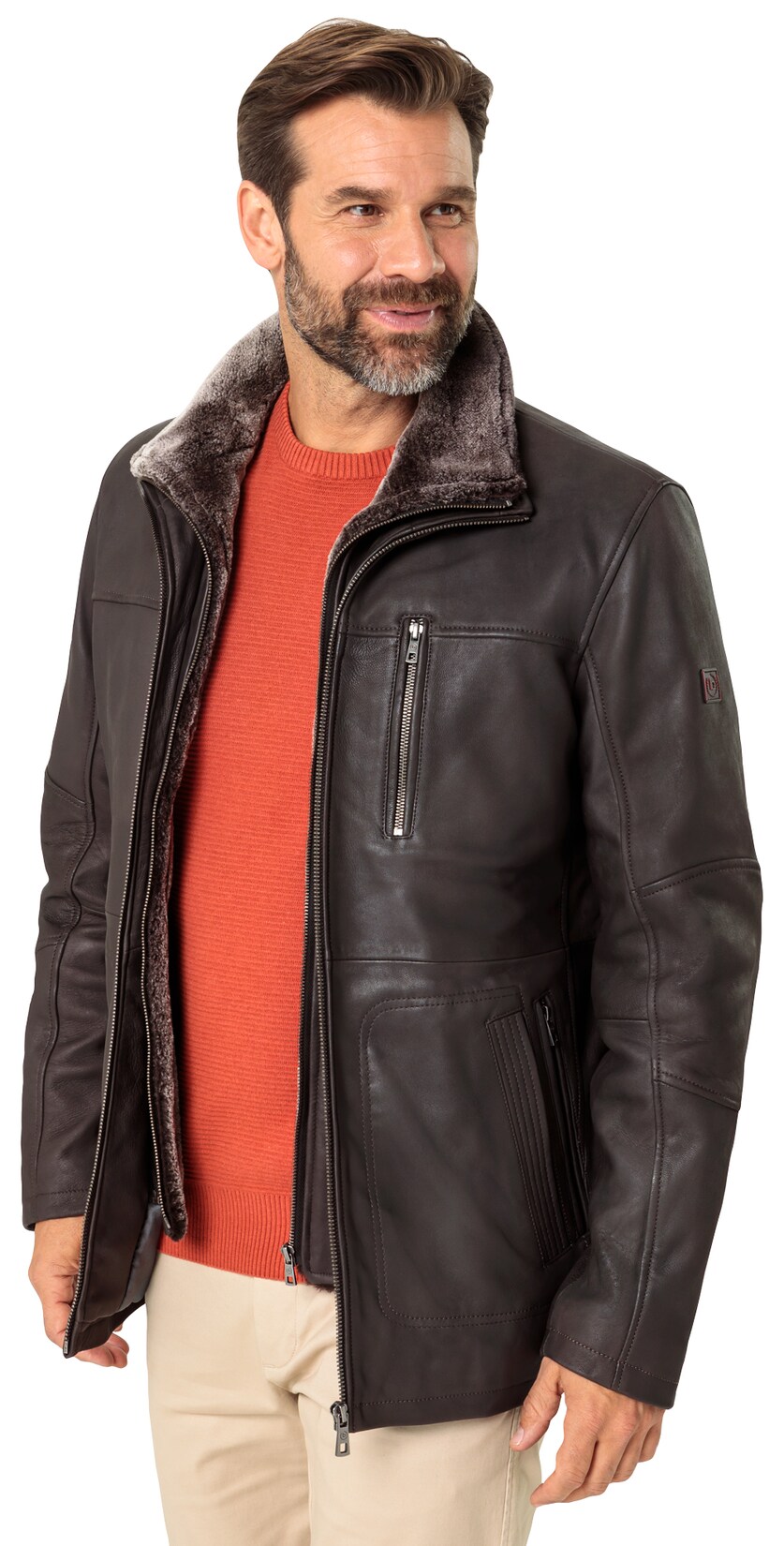 Bugatti Herren Lederjacke