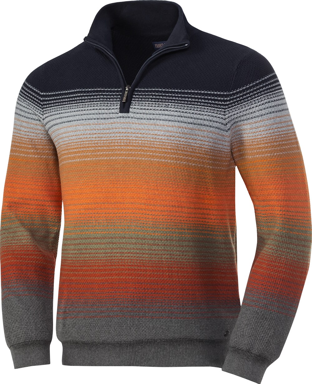 Franco Bettoni Herren Zipper-Pullover Multicolor - Bild 1